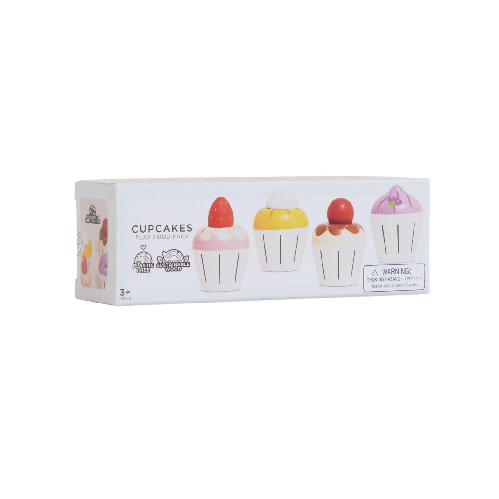 Wooden Cupcake Play Food Set