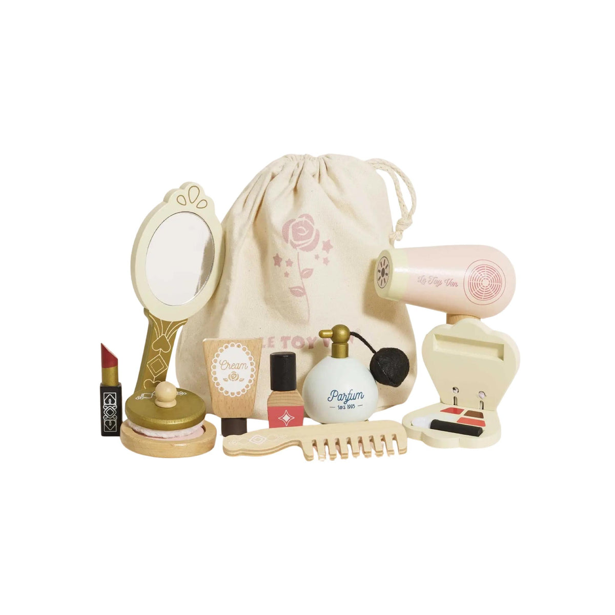 Wooden Vanity Star Pretend Beauty Kit