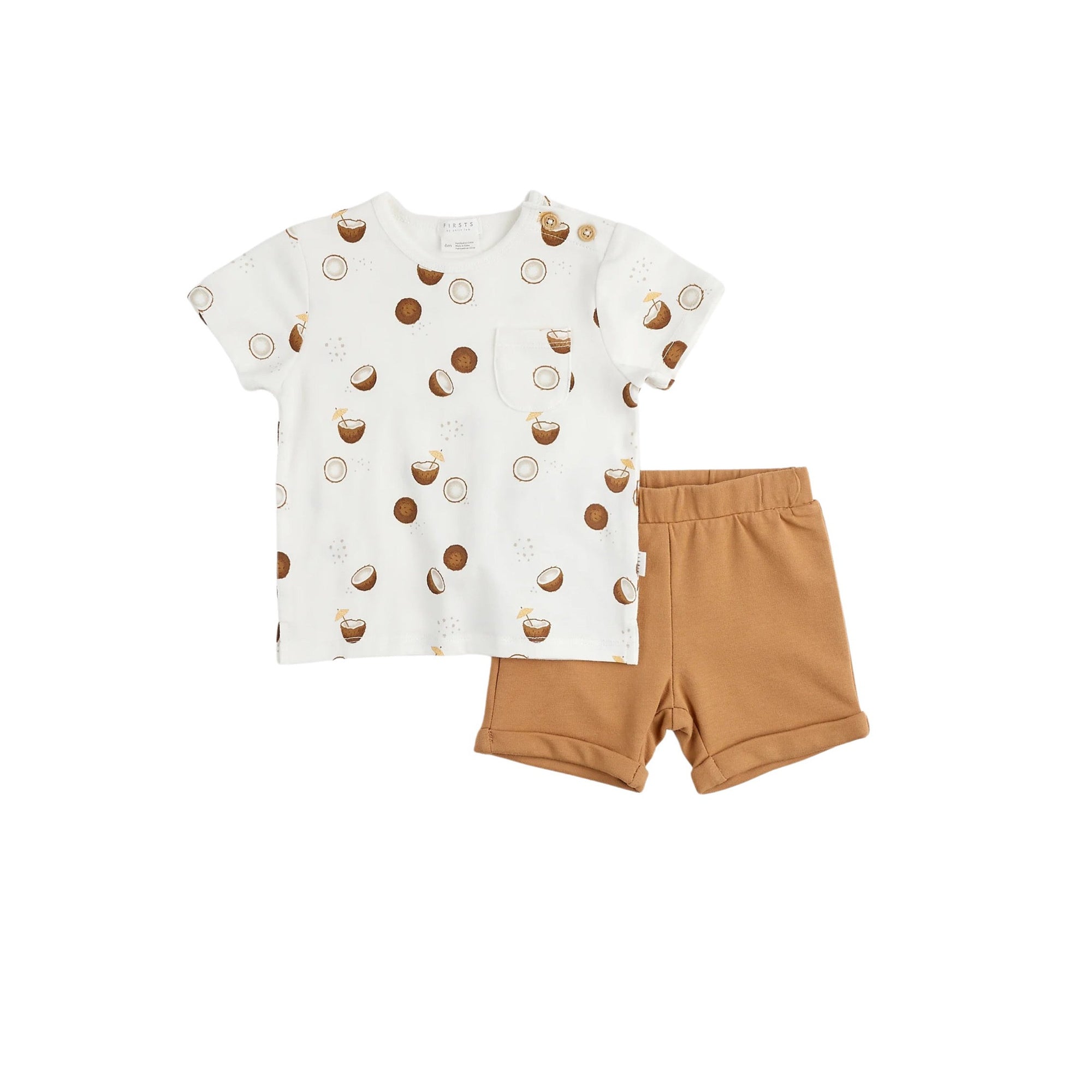 Coconut Print Short Set