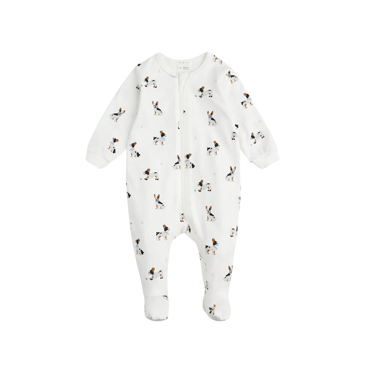 French Bulldog Print Footie