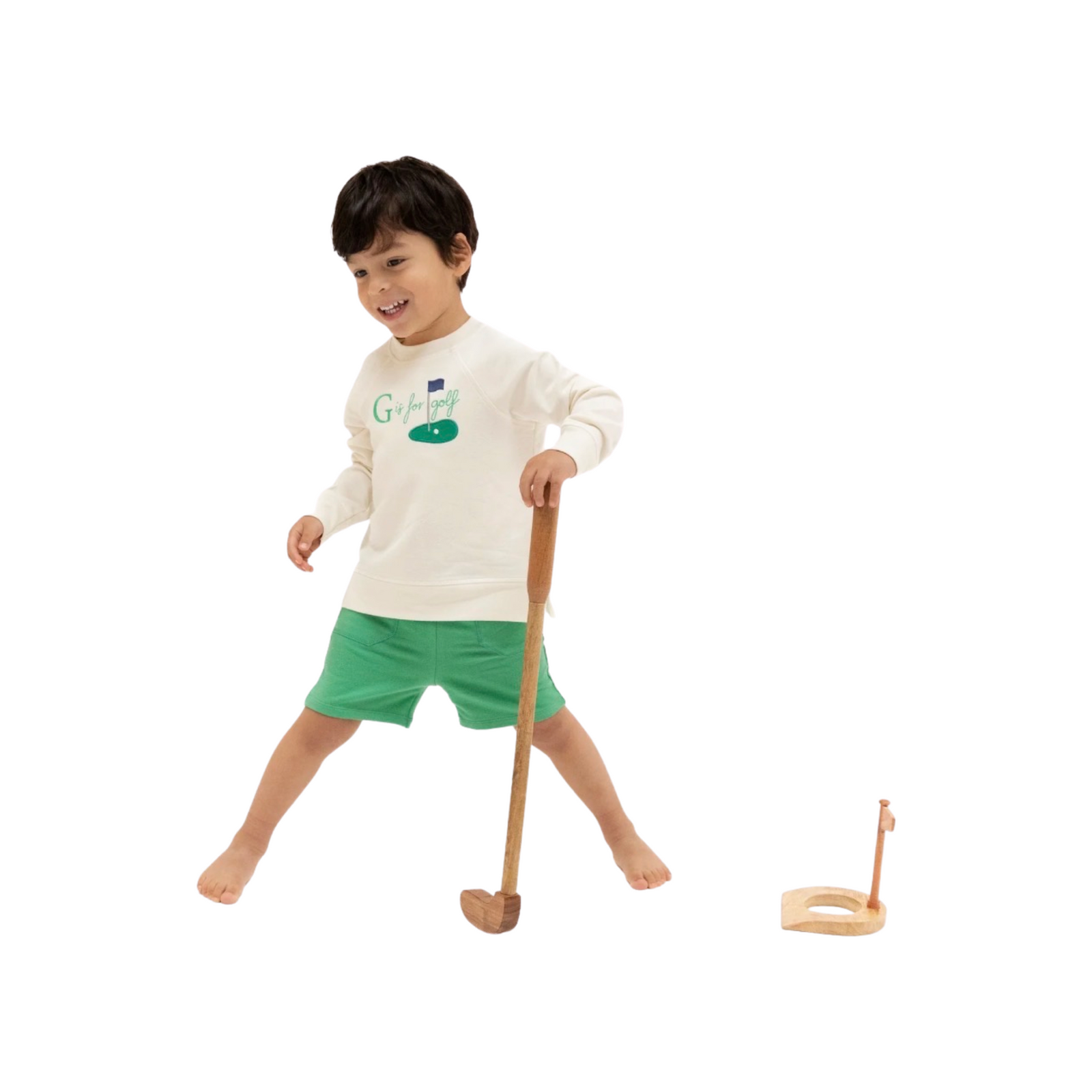 G is for Golf French Terry Cloth Raglan Sweatshirt
