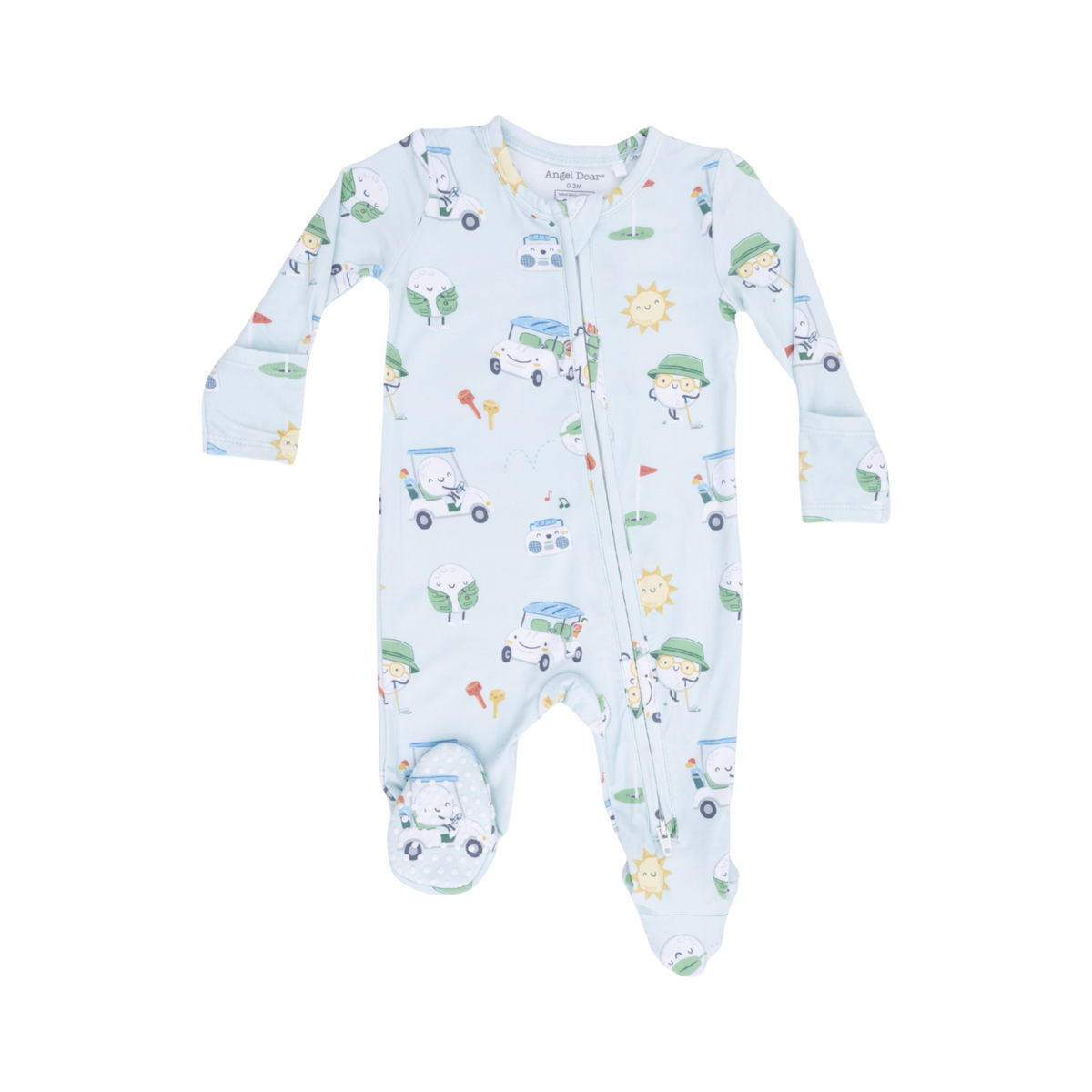 Golf Pros Blue 2-Way Zipper Footie