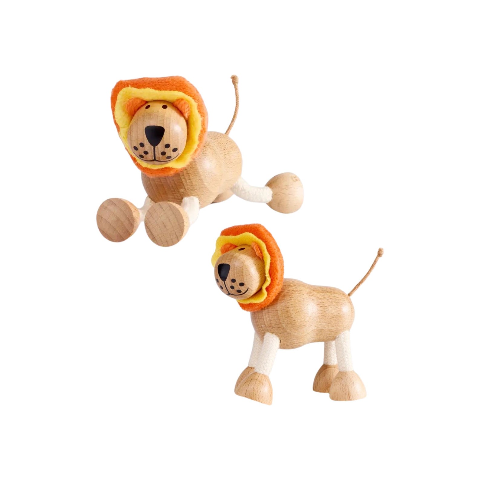 Wooden Lion Play Toy