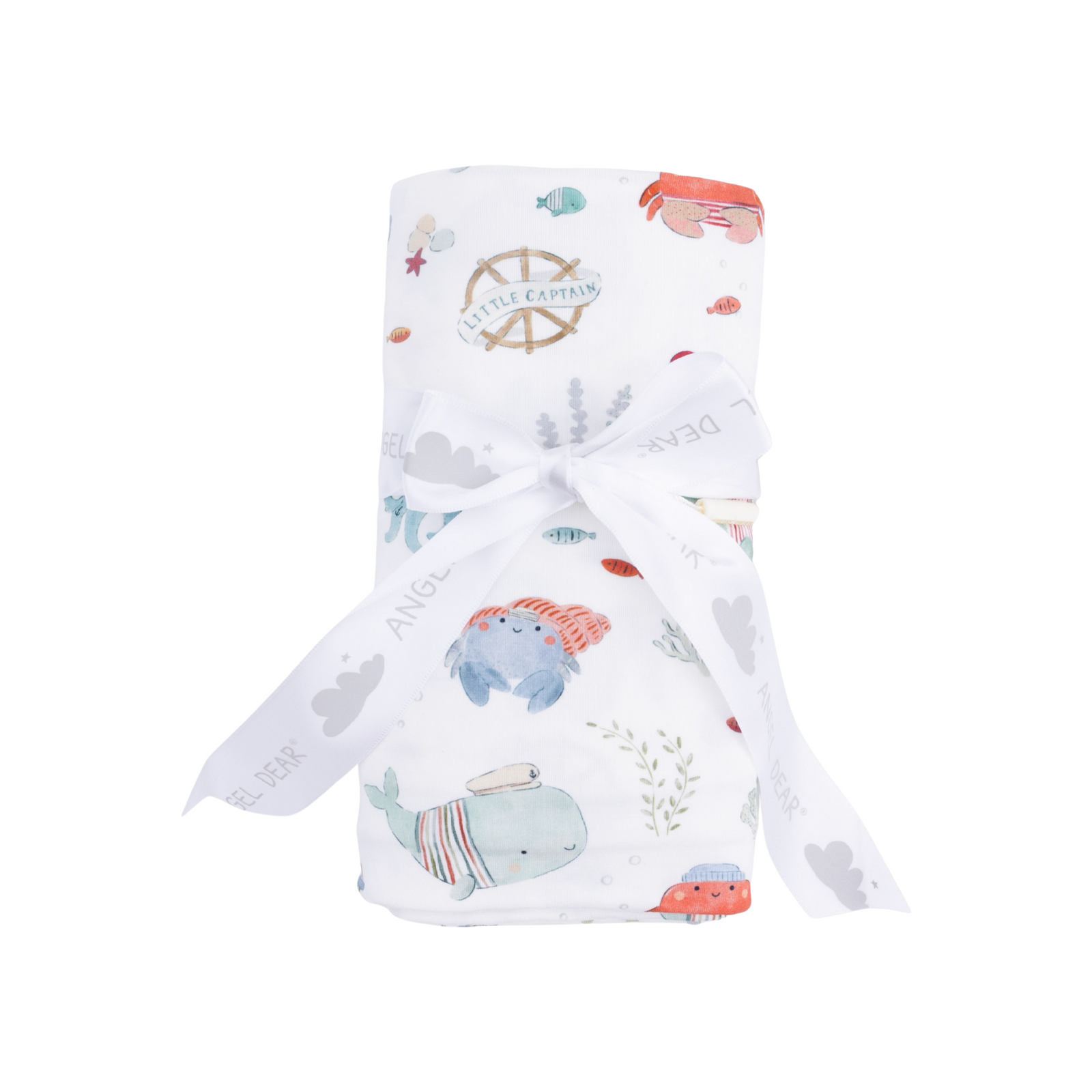 Sailor Sea Creatures Swaddle Blanket