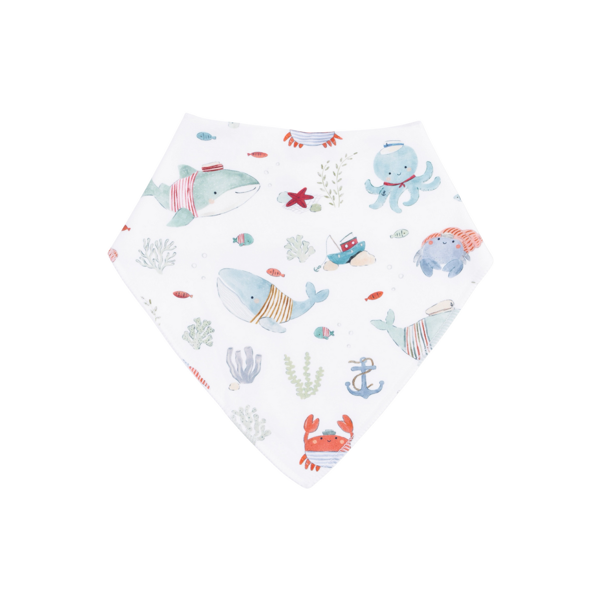 Sailor Sea Creatures Bandana Bib