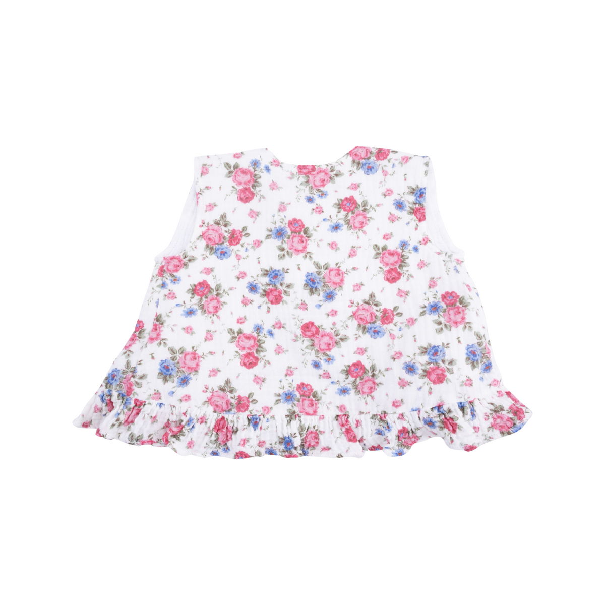 Cabbage Roses Ruffle Back Top &amp; Bloomer