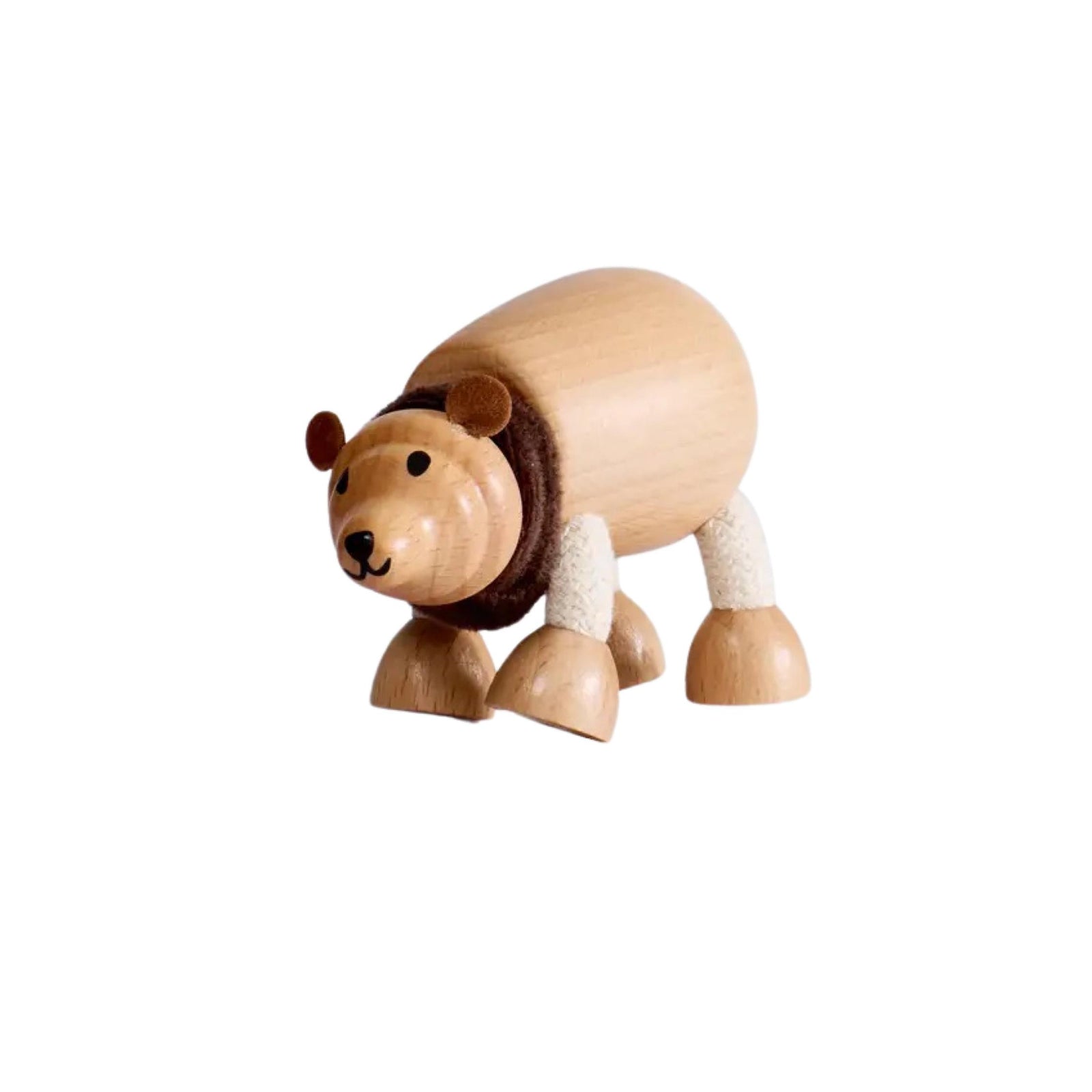 Wooden Brown Bear Toy