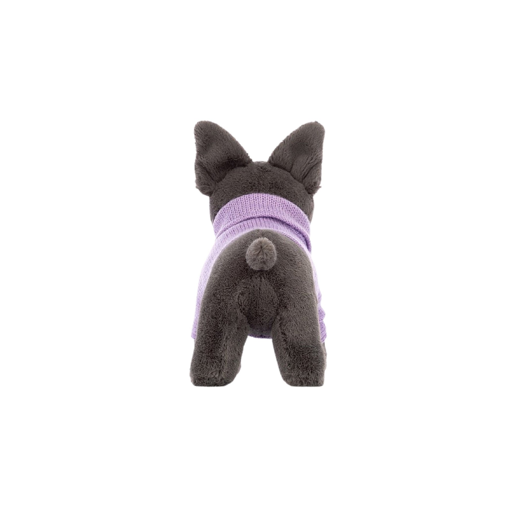 Purple Sweater French Bulldog Plush