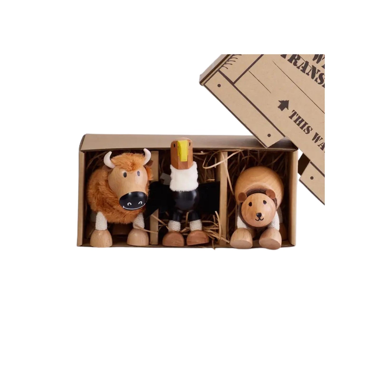 Roaming Mountains Mini Wooden Animal Bundle in Gift Crate