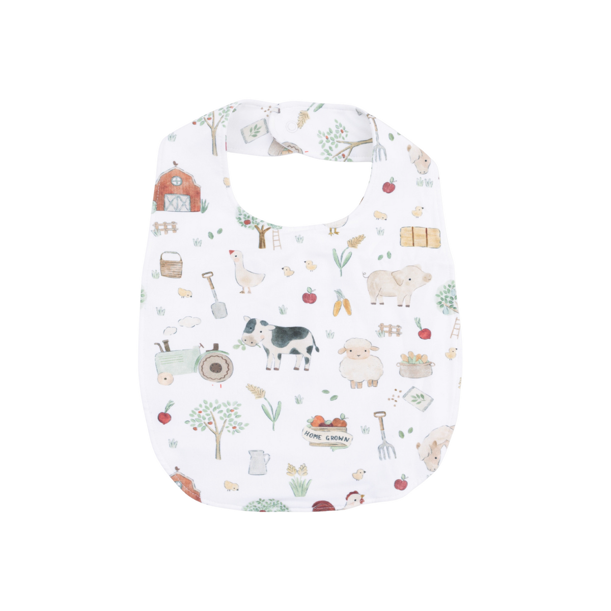 Cute Farm Animals Neutral Bib