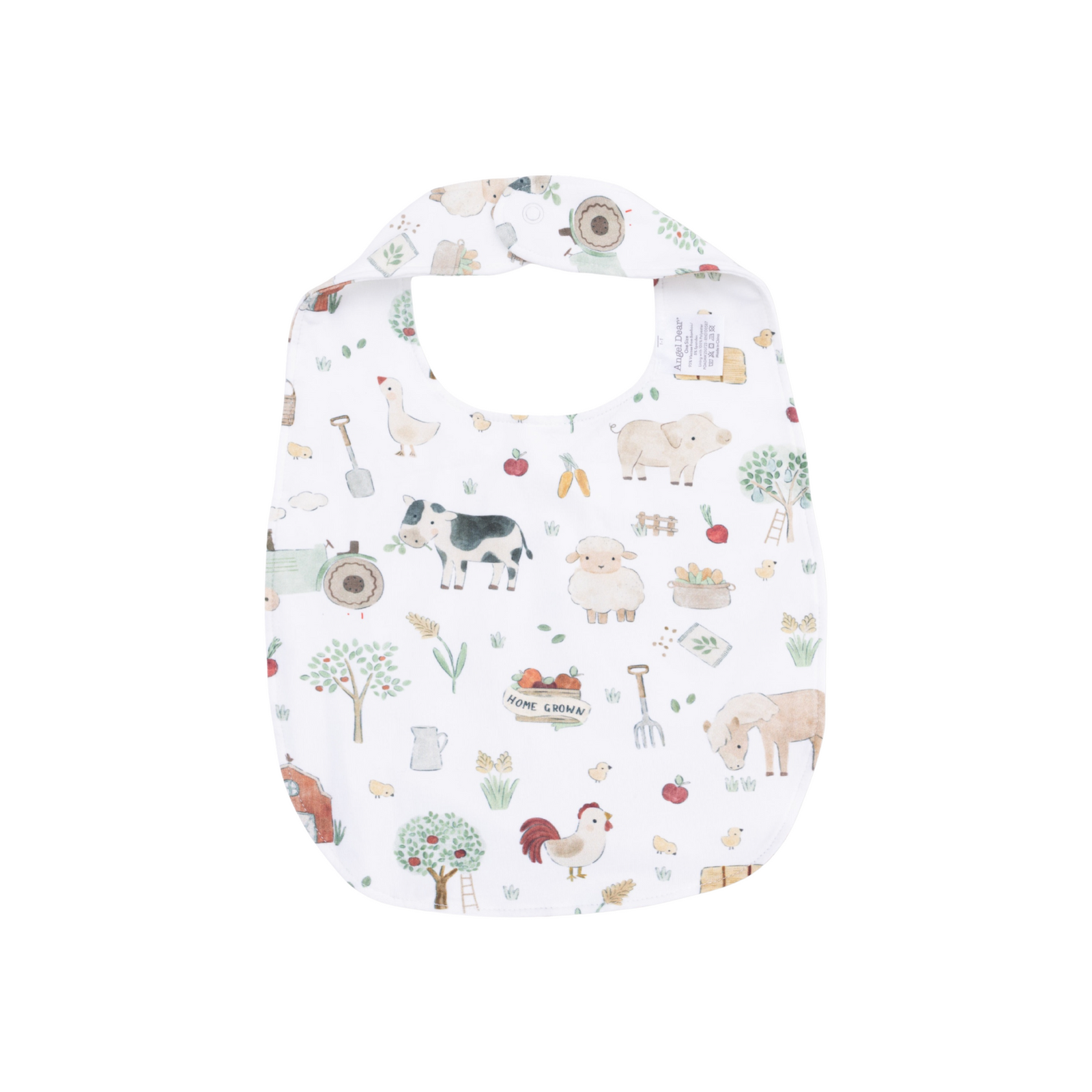 Cute Farm Animals Neutral Bib