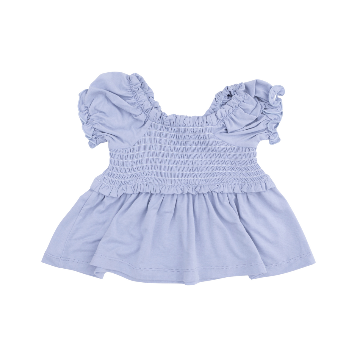 Dusty Plaid Smocked Blouse and Pant Set