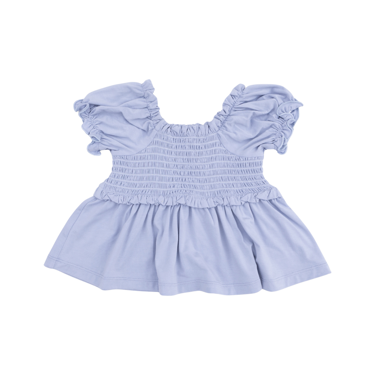 Dusty Plaid Smocked Blouse and Pant Set