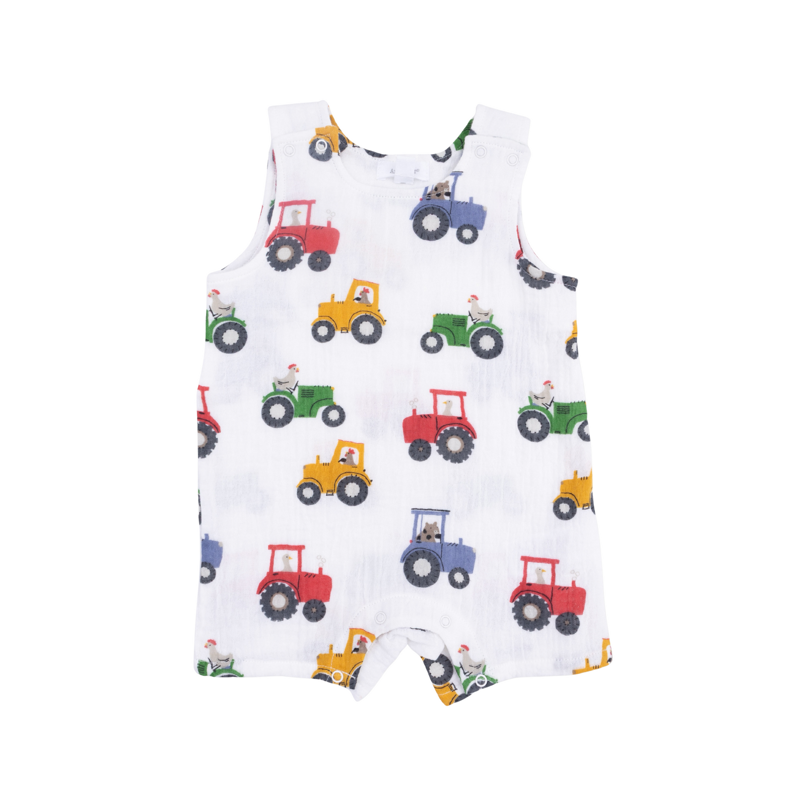 Tractor Friends Sleeveless Jon Jon Romper