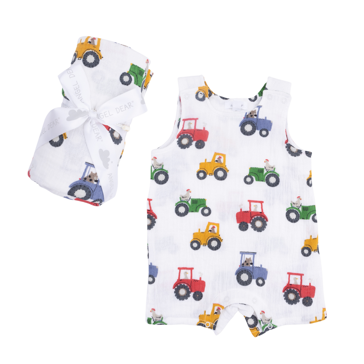 Tractor Friends Swaddle Blanket