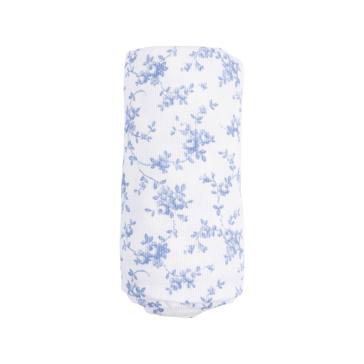 Baby Blue Vines Floral Swaddle Blanket