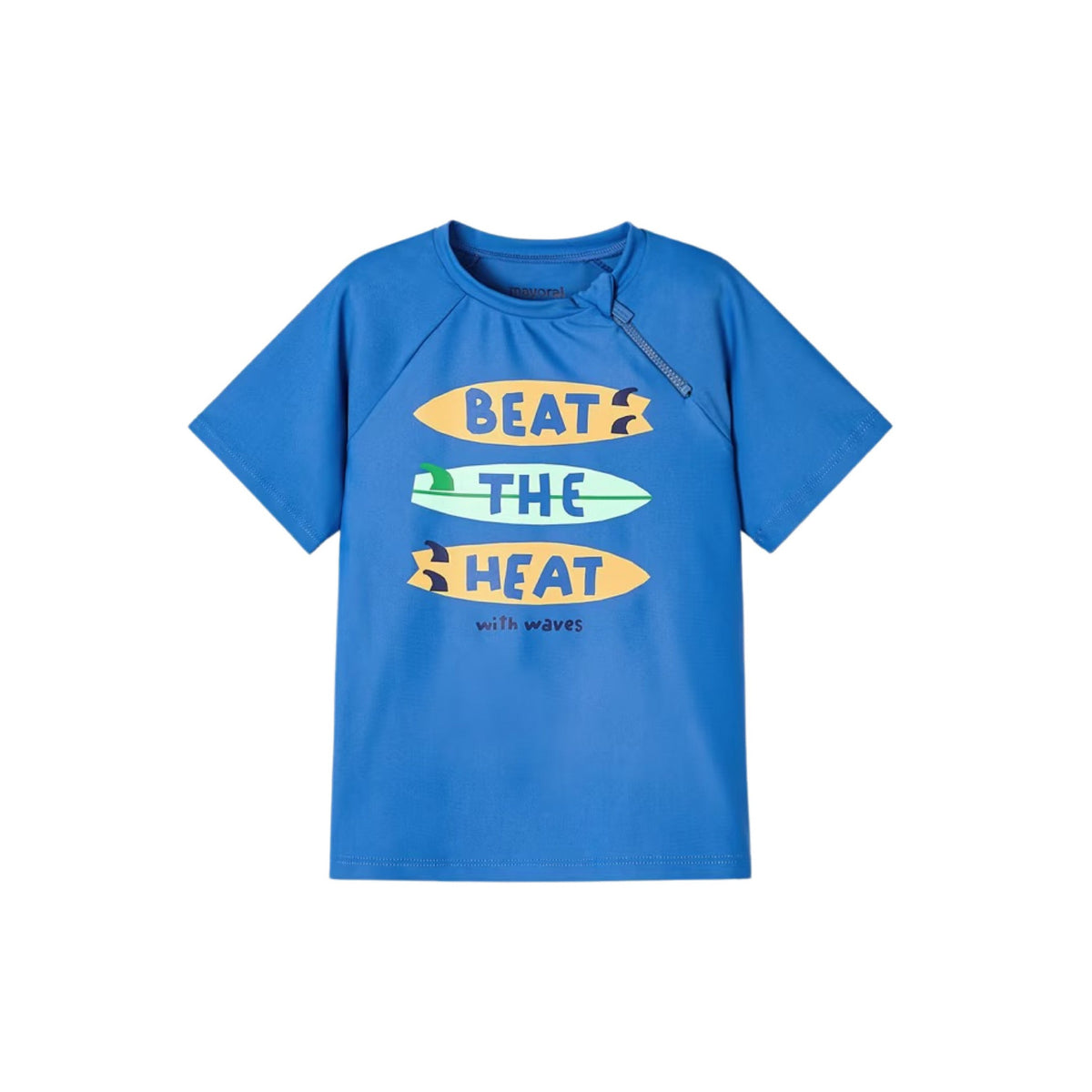 “Beat the Heat” Blue Swim Shirt