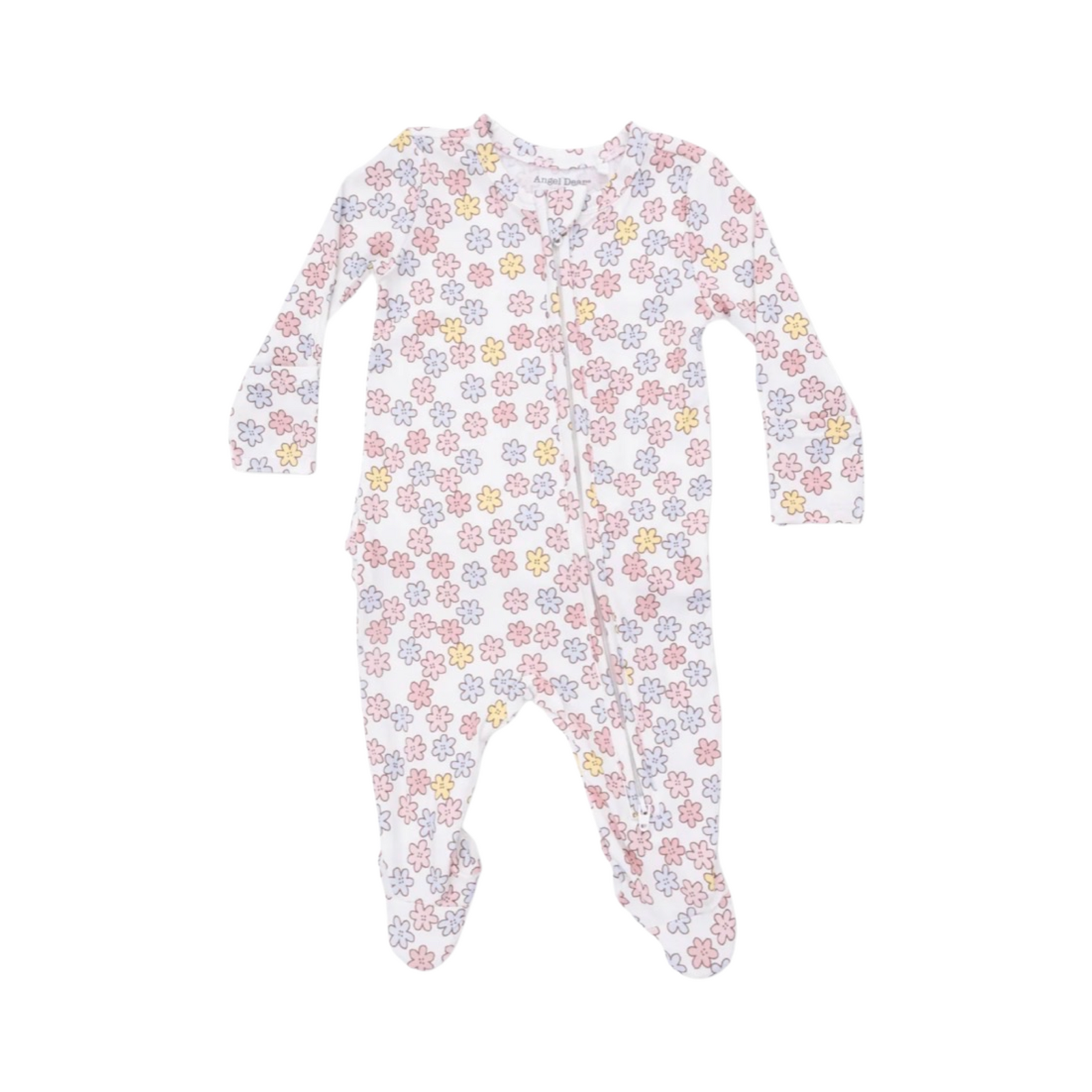 Sarah Floral 2-Way Ruffle Zipper Footie