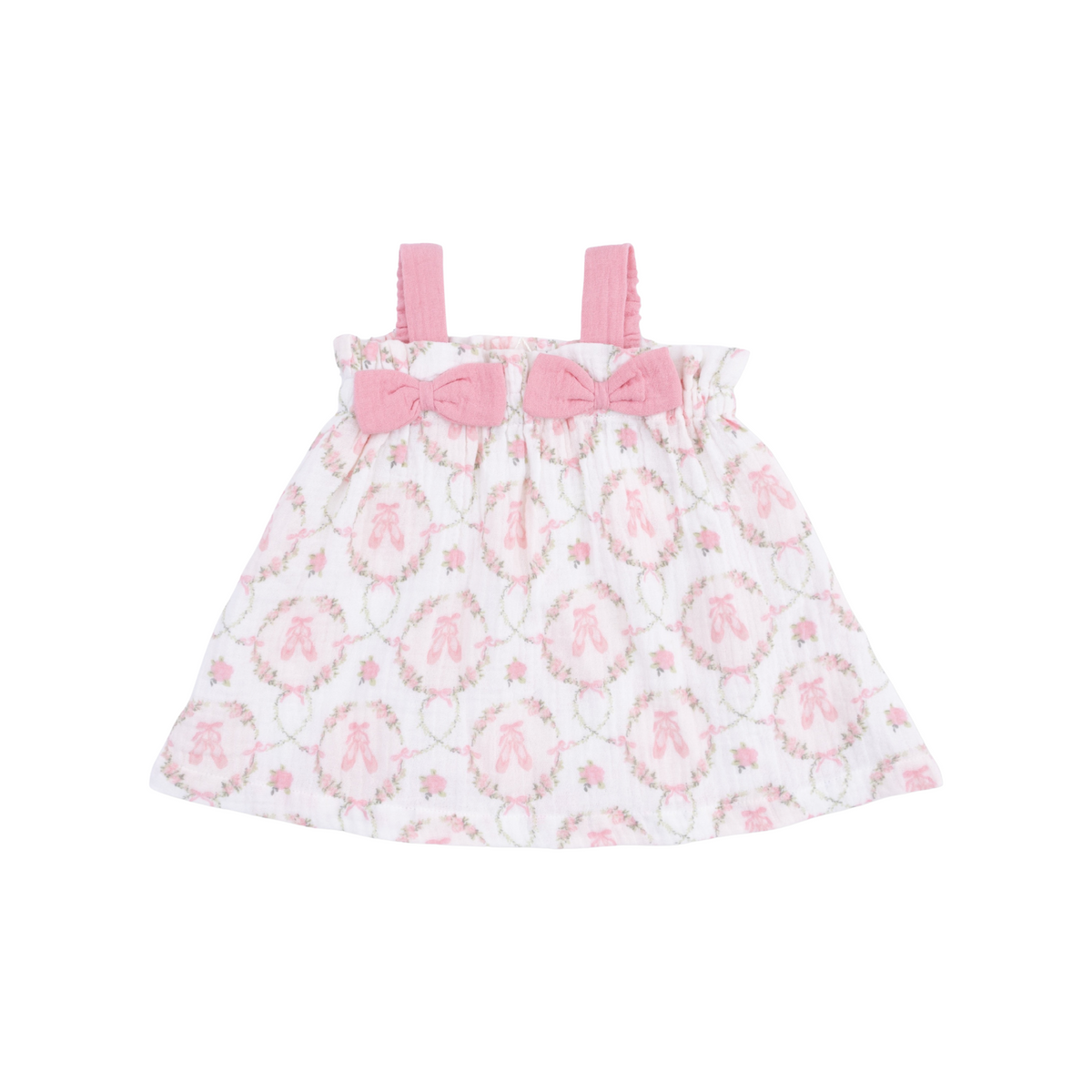Cameo Ballet Shoes Top with Bows & Ruffle Leg Bloomer Set