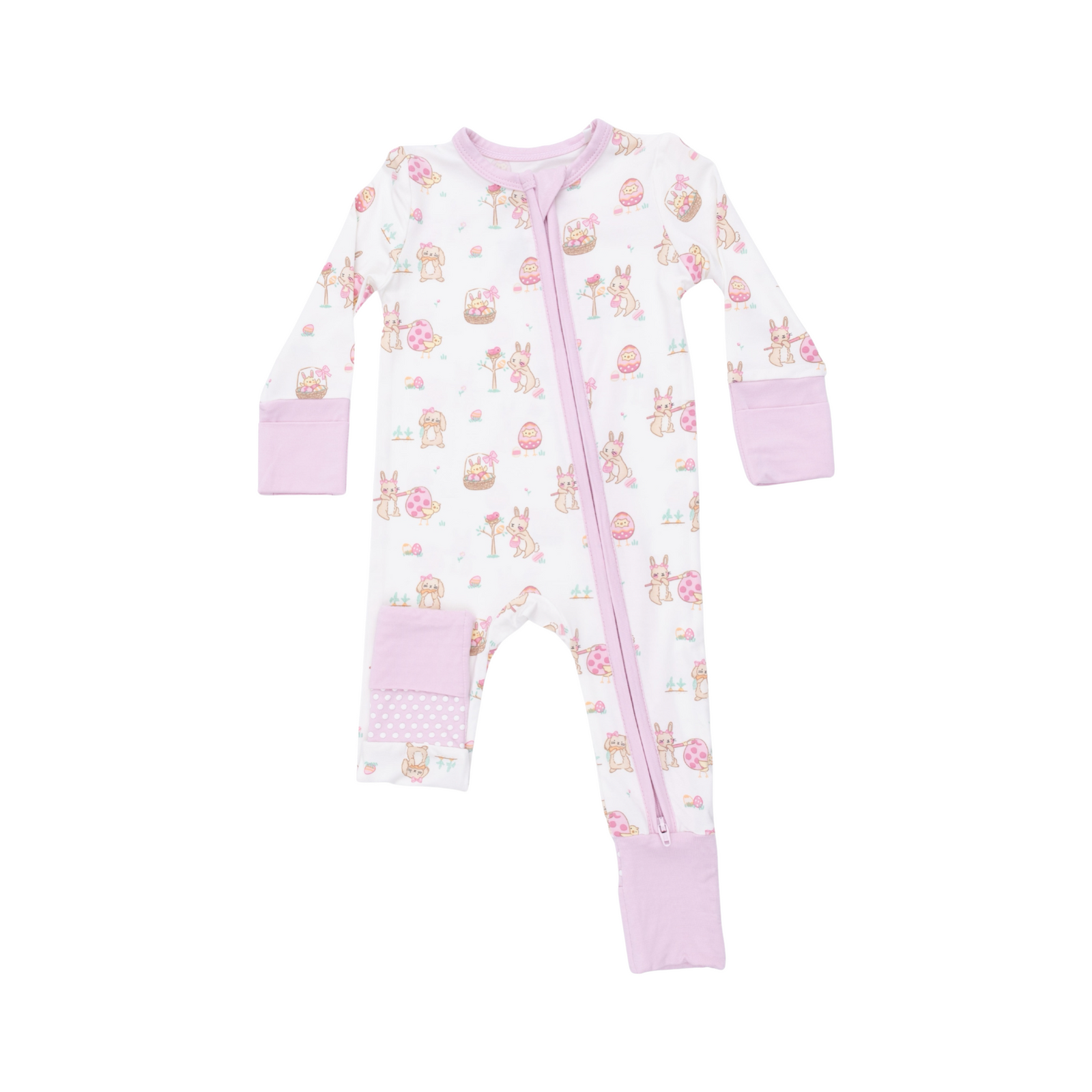 Easter Egg Hunt Pink Convertible Romper
