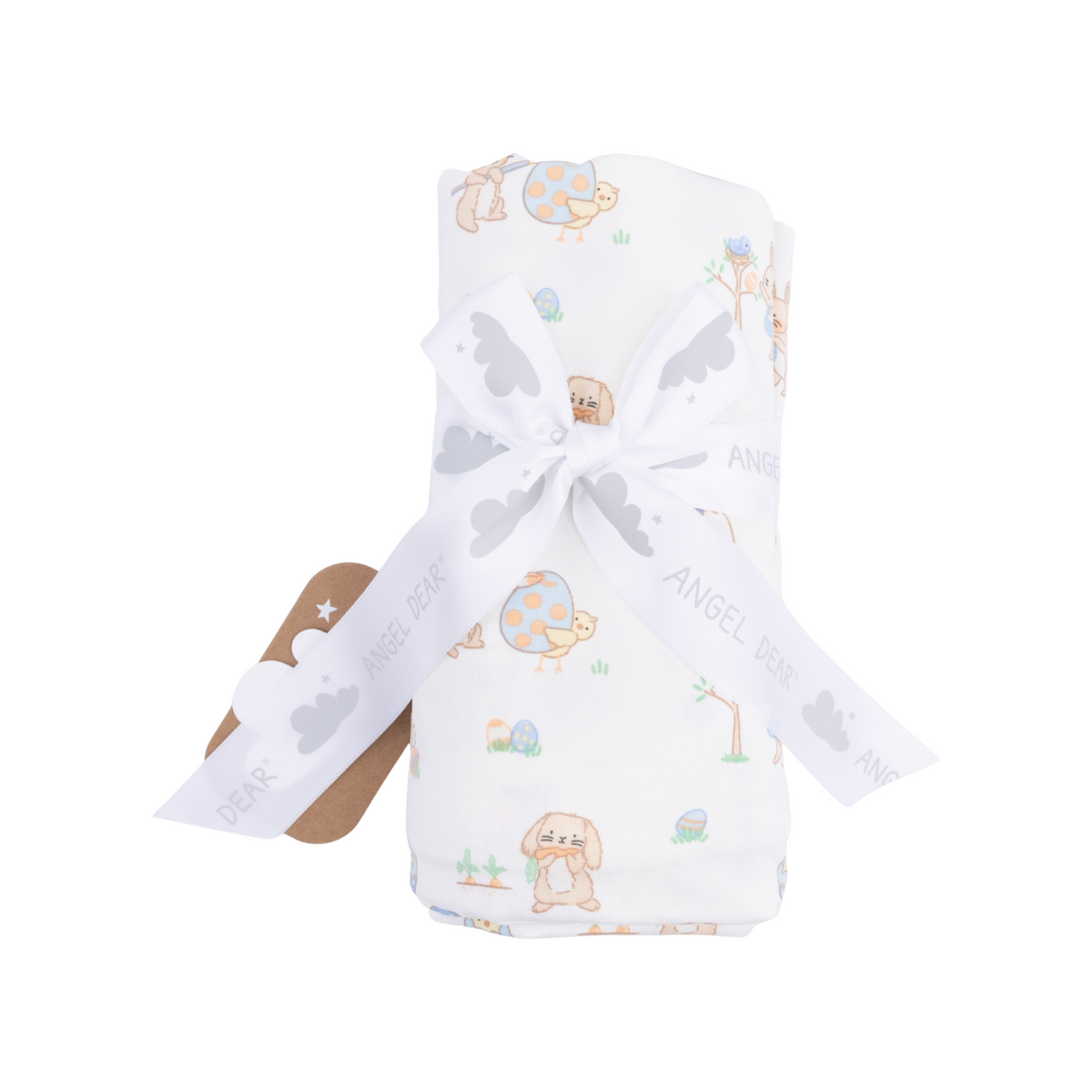 Easter Egg Hunt Neutral Swaddle Blanket