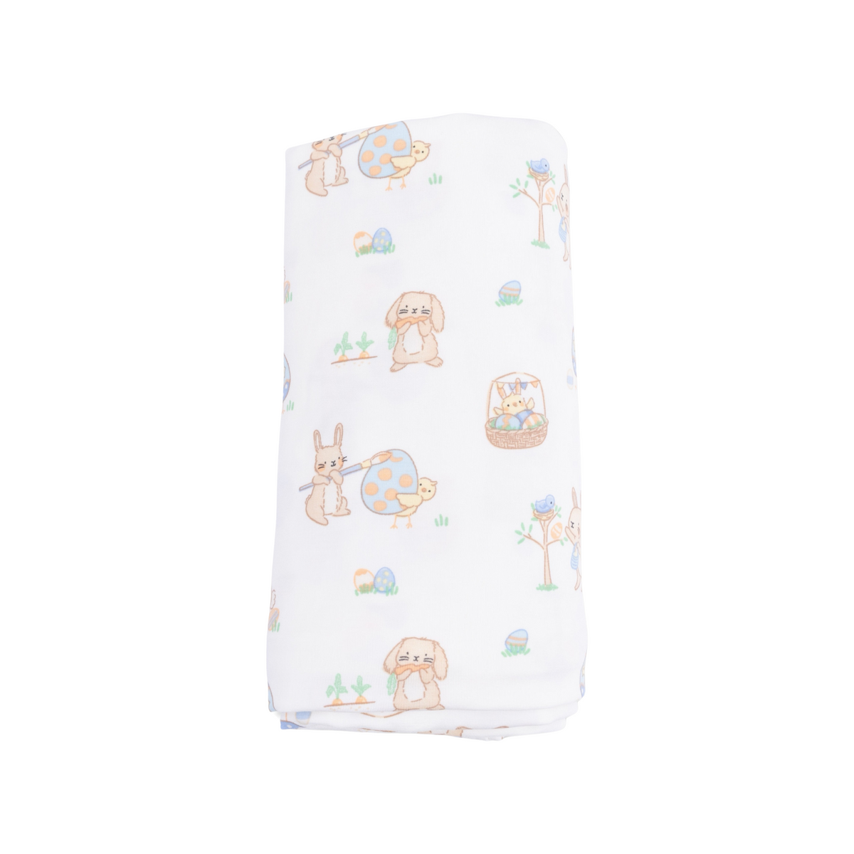 Easter Egg Hunt Neutral Swaddle Blanket