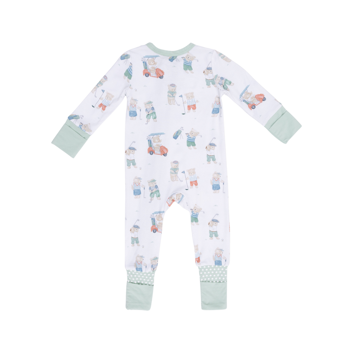 Golfing Teddy Bears Convertible Romper