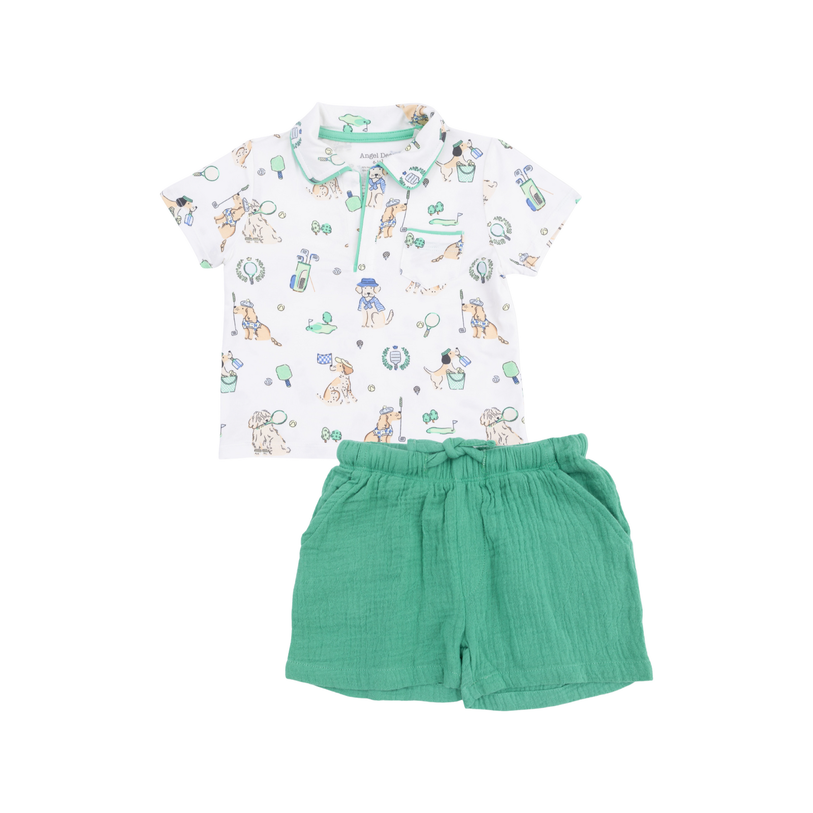 Country Club Dogs Neutral Polo & Casual Short