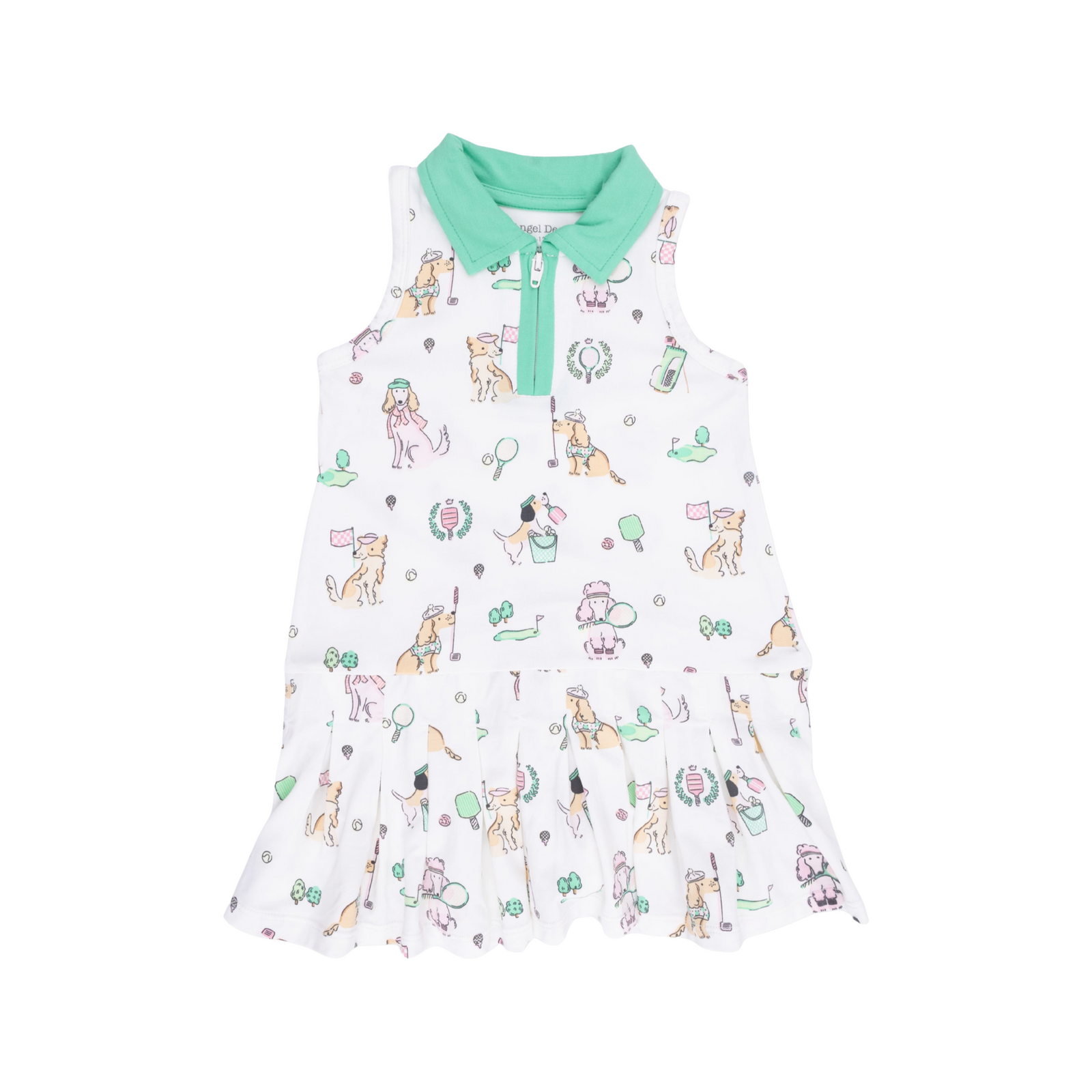 Country Club Dogs Pink Polo Tennis Dress With Cartwheel Shorts