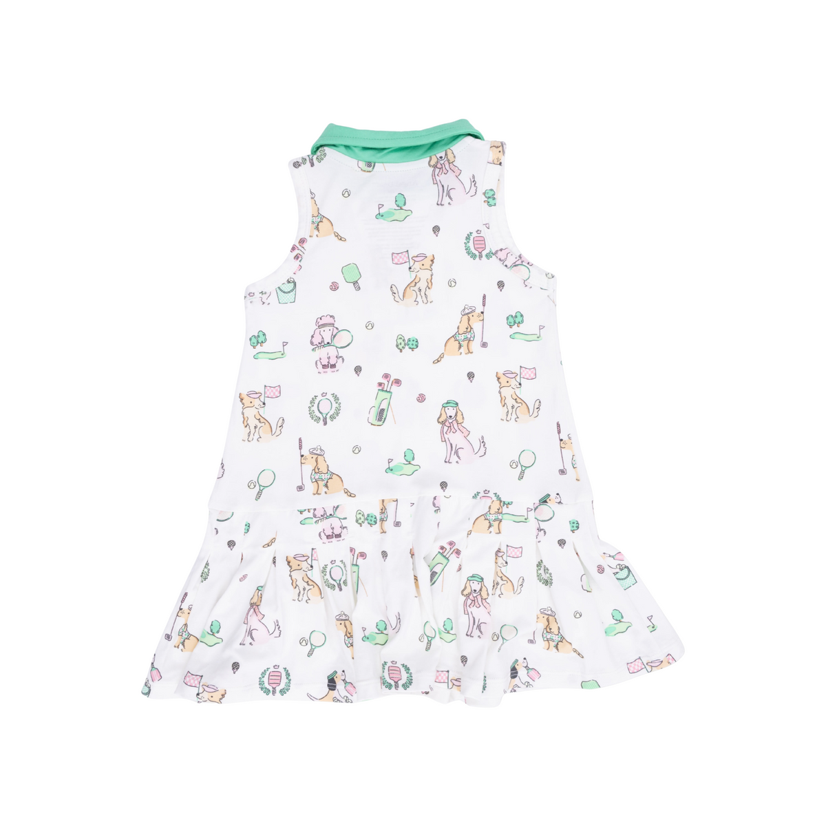 Country Club Dogs Pink Polo Tennis Dress With Cartwheel Shorts