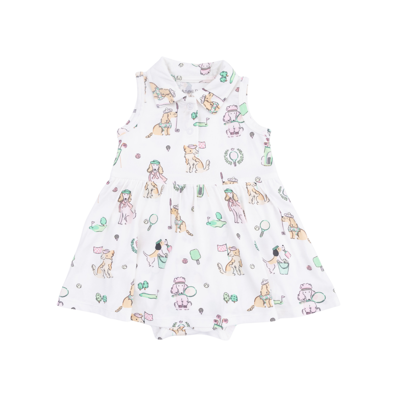 Country Club Dogs Pink Polo Tennis Dress