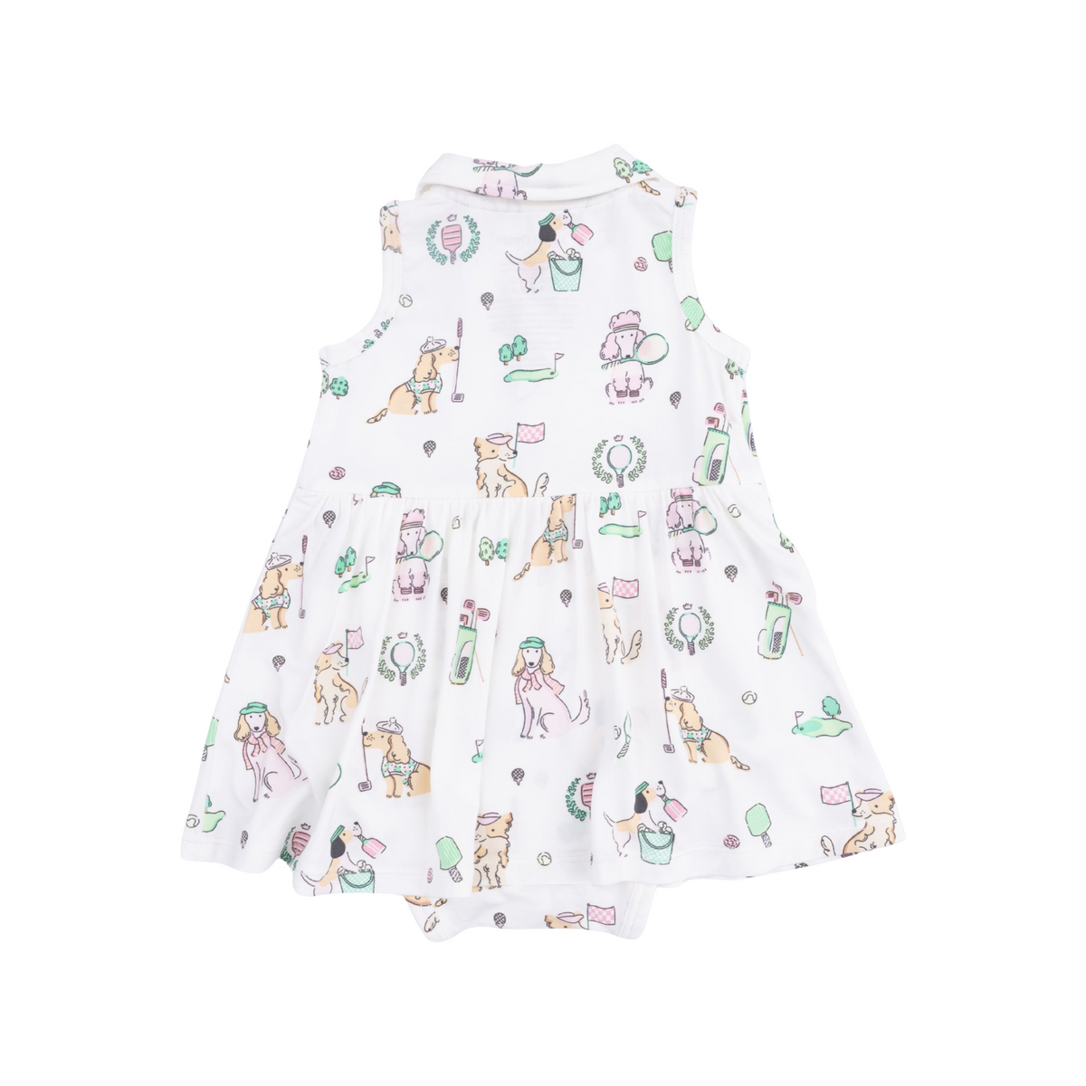 Country Club Dogs Pink Polo Tennis Dress