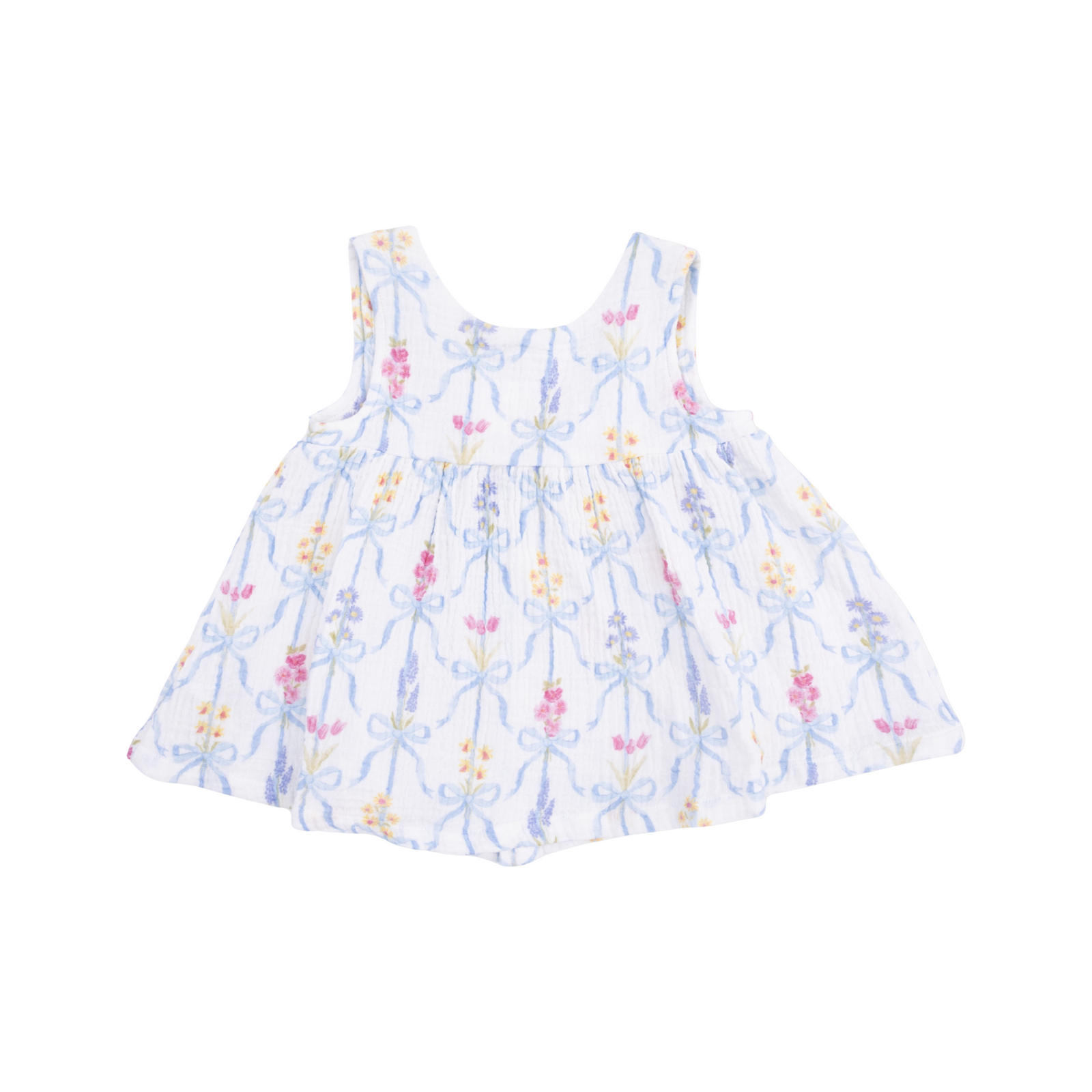 Ribbon Bouquet Dress With Bow & Bloomers