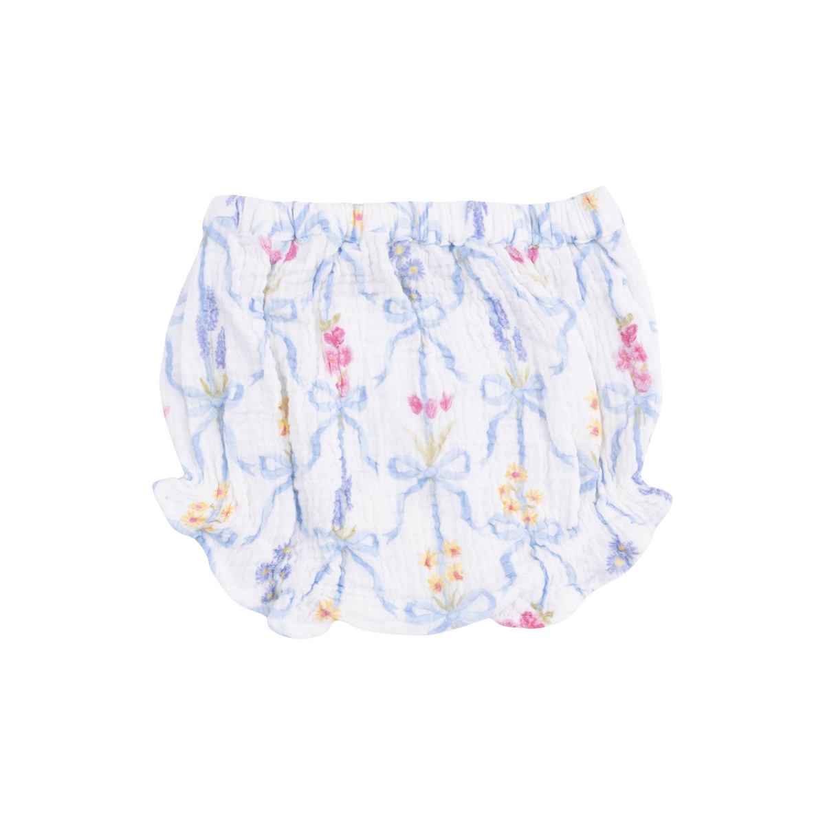 Ribbon Bouquet Ruffle Back Top and Bloomer