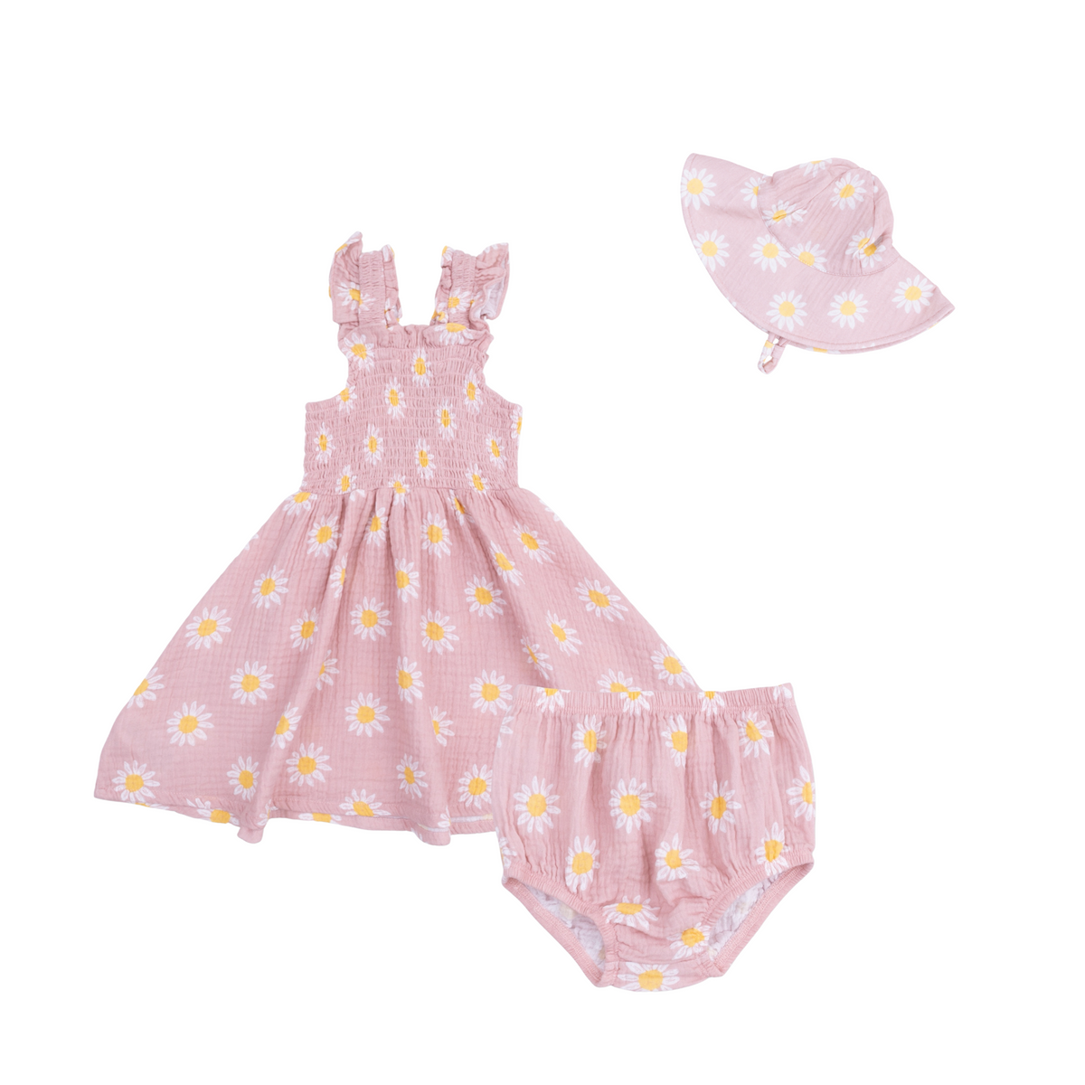 Caitlyn's Daisy Smocked Sundress W/Bloomer