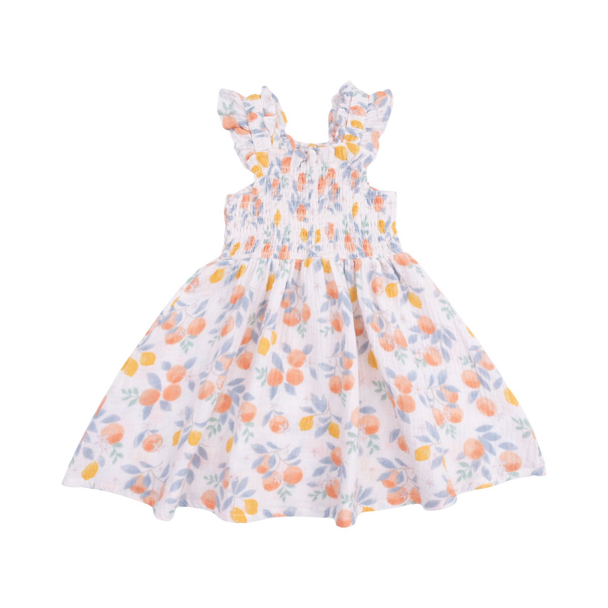 Citrus Floral Smocked Dress with Bloomer
