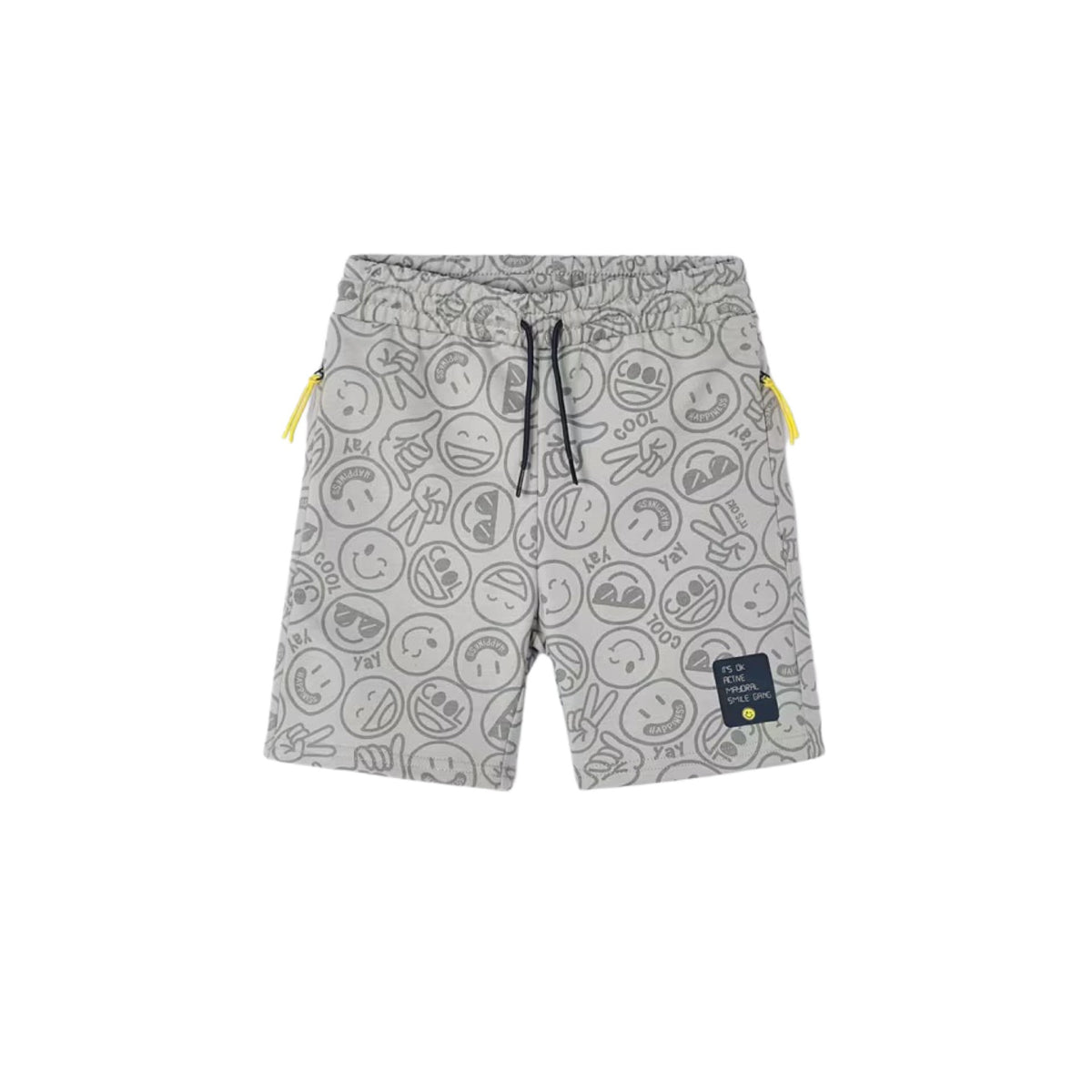 Happy Face Print Bermuda Short