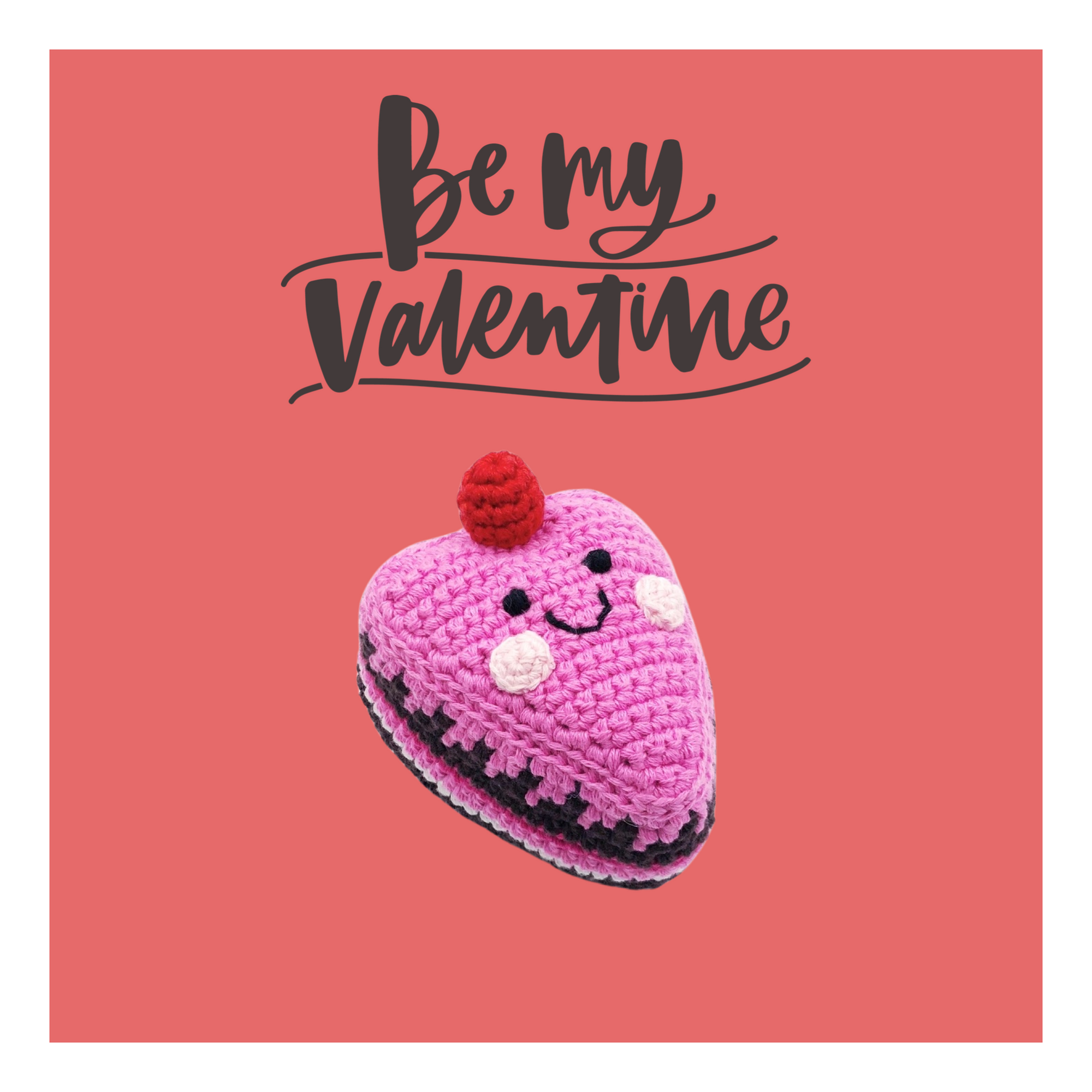 Plush Valentine Cake Toy Rattle