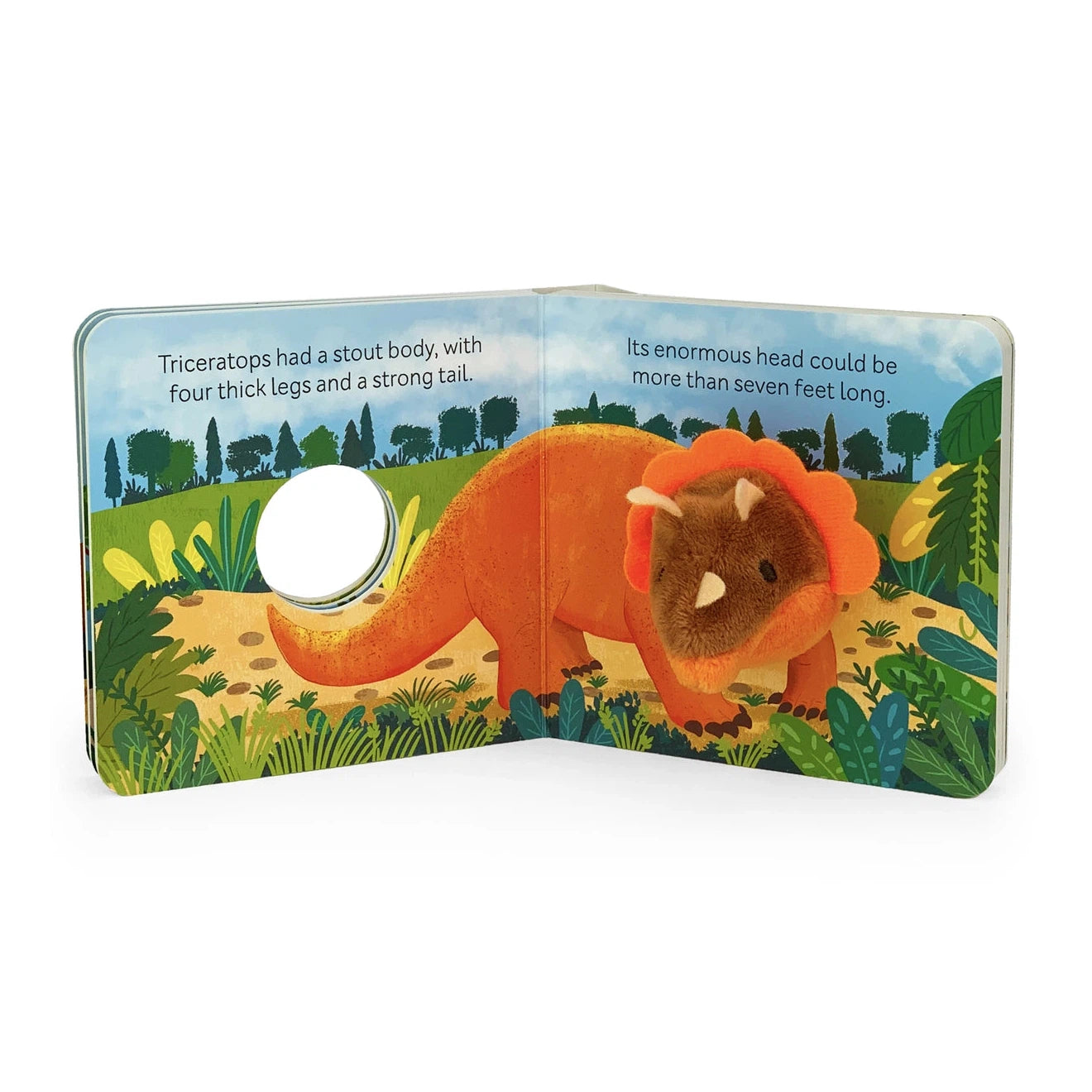 Smithsonian Kids Triceratops Plush Puppet Board Book