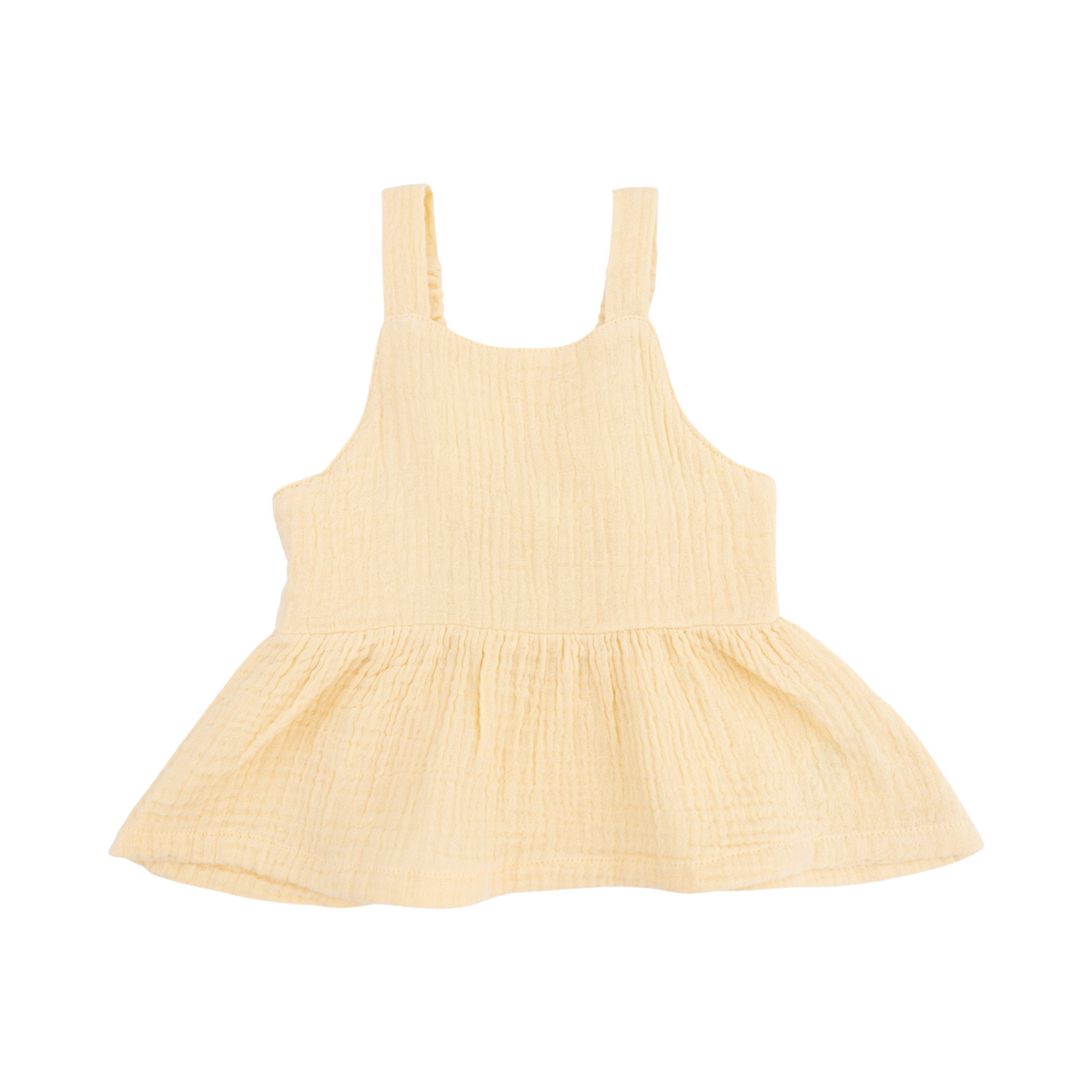 Micro Gingham Peplum Top W/Pant Set