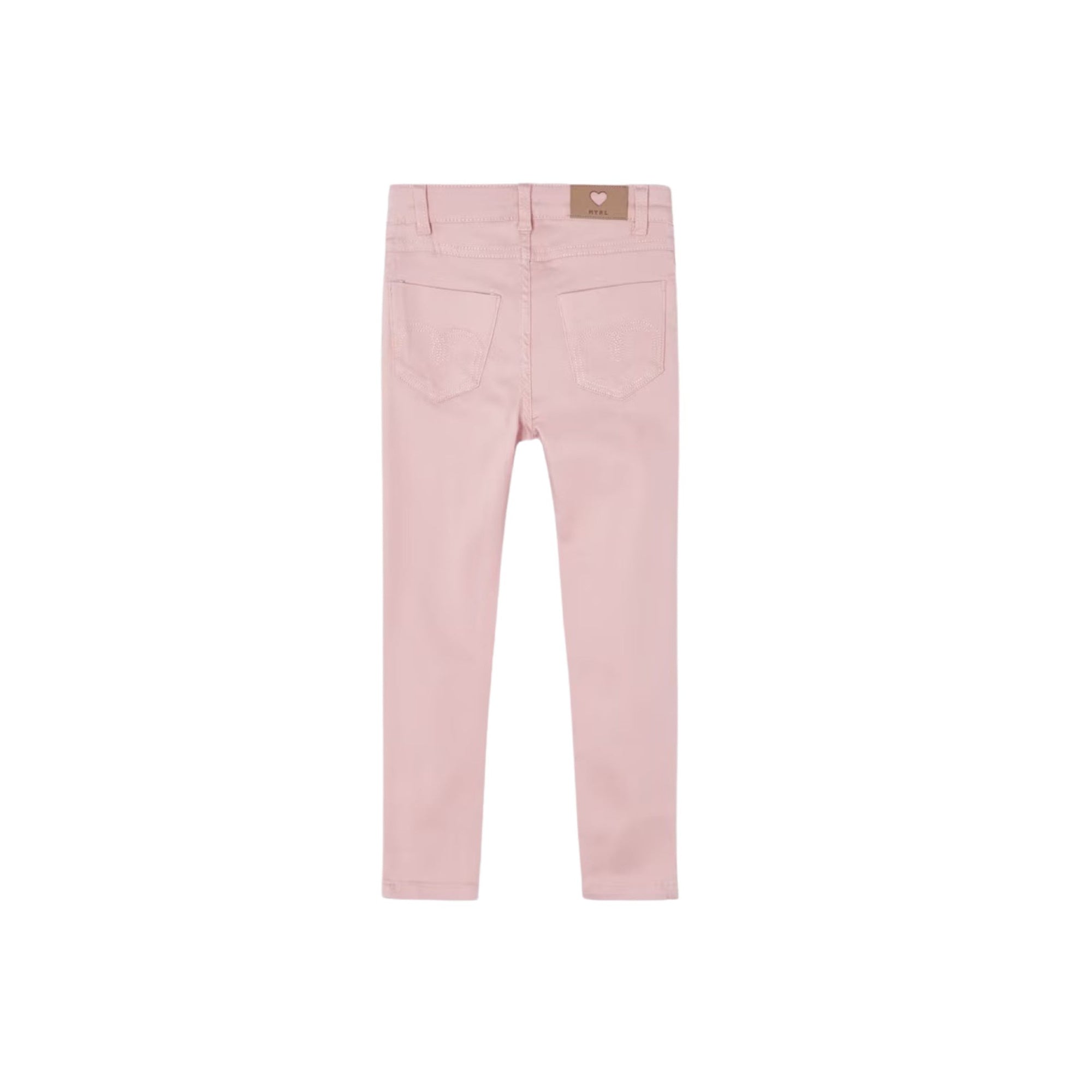 Girls Skinny Fit Pink Pants