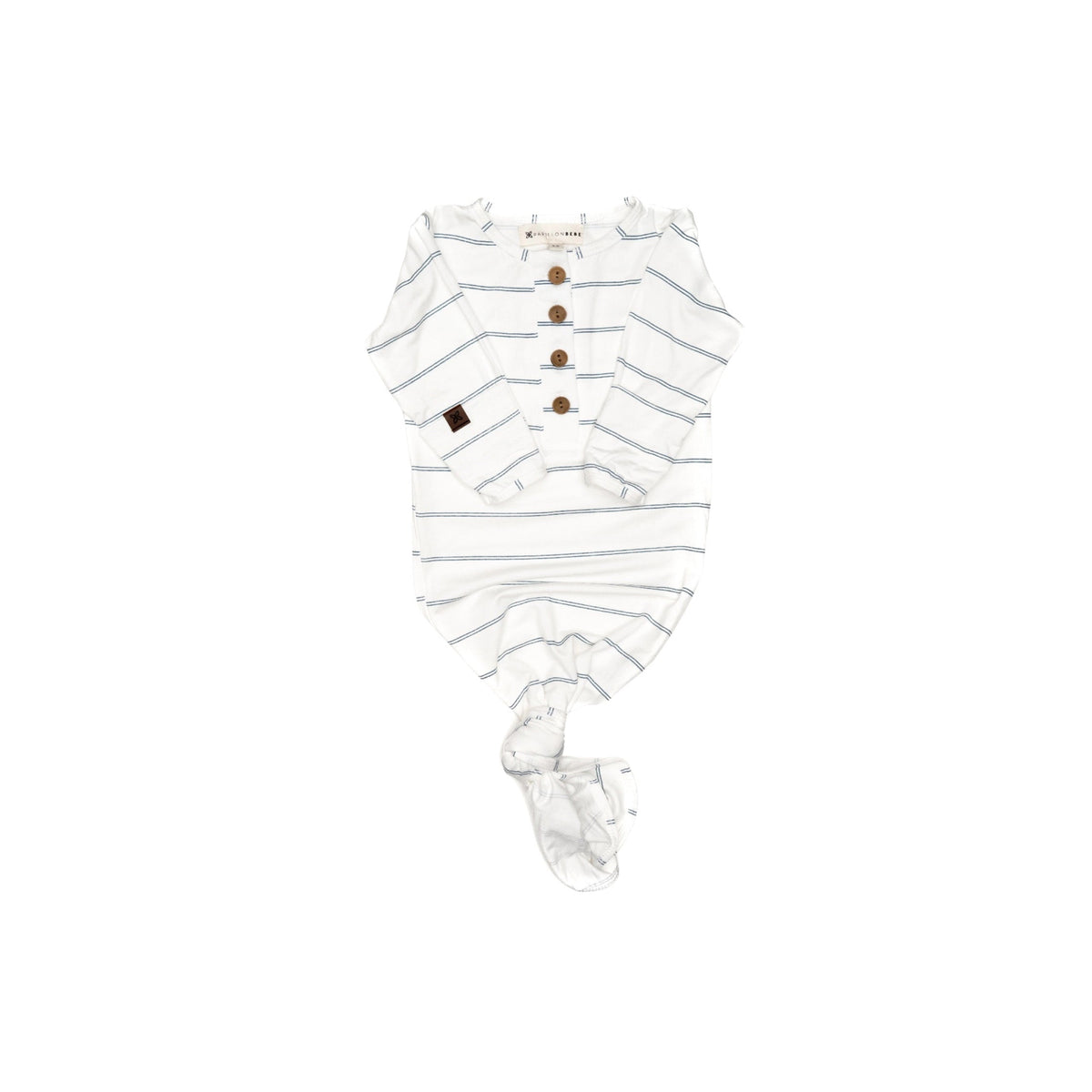 Dusk Stripe Newborn Knotted Gown