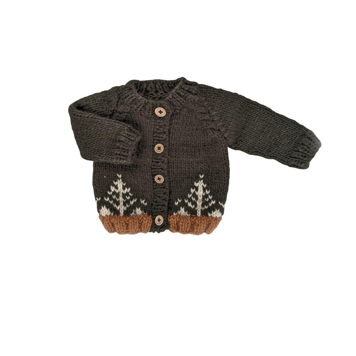 Forest Loden Cardigan Sweater