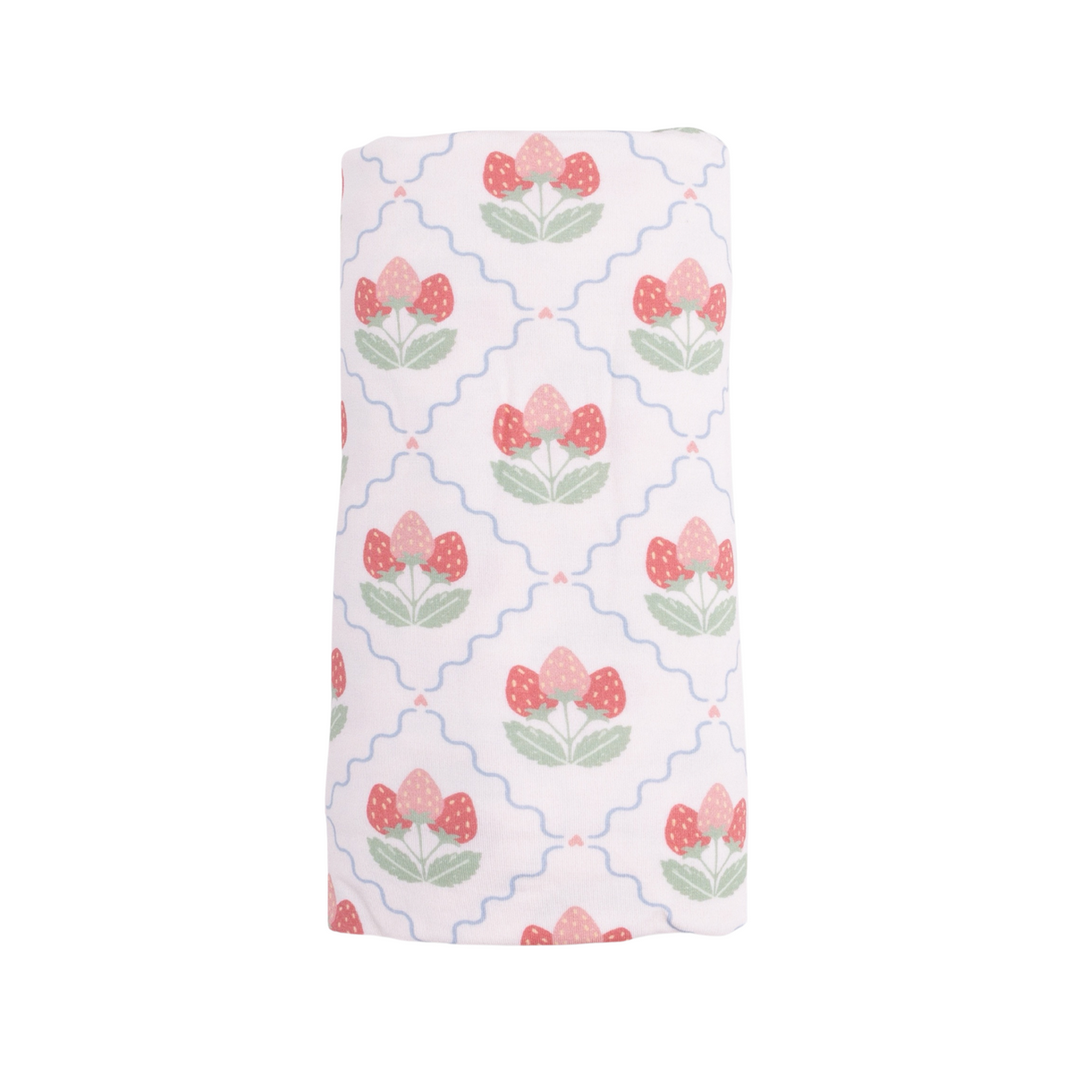 Sweet Strawberries Swaddle Blanket