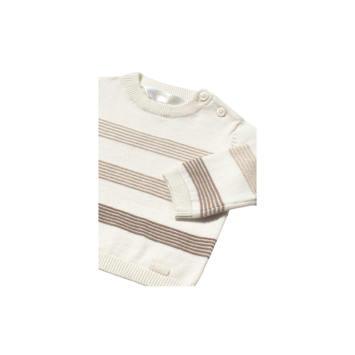 Baby Boy Latte Stripe Sweater