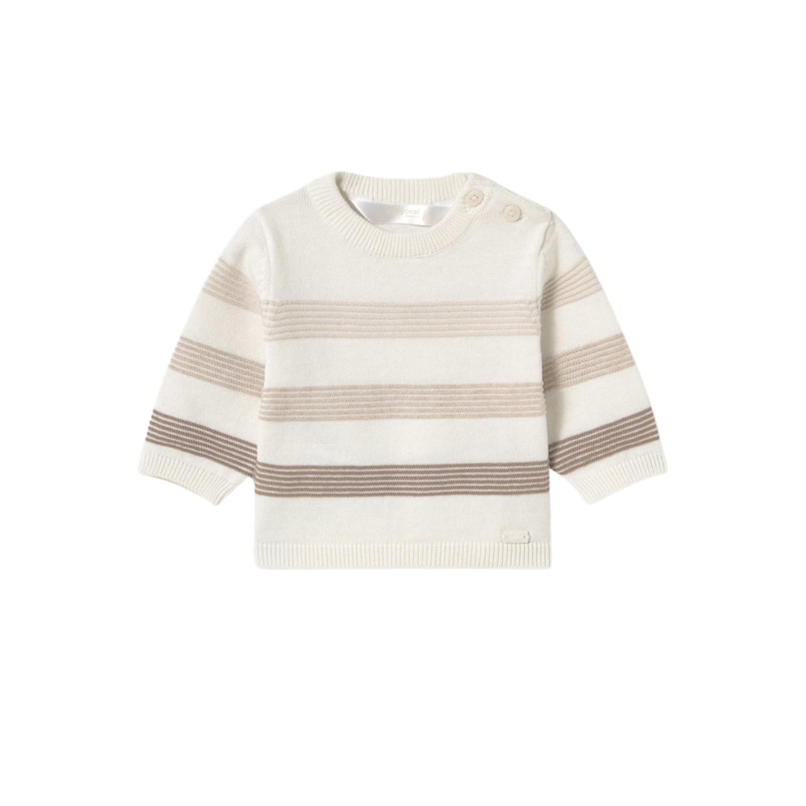 Baby Boy Latte Stripe Sweater
