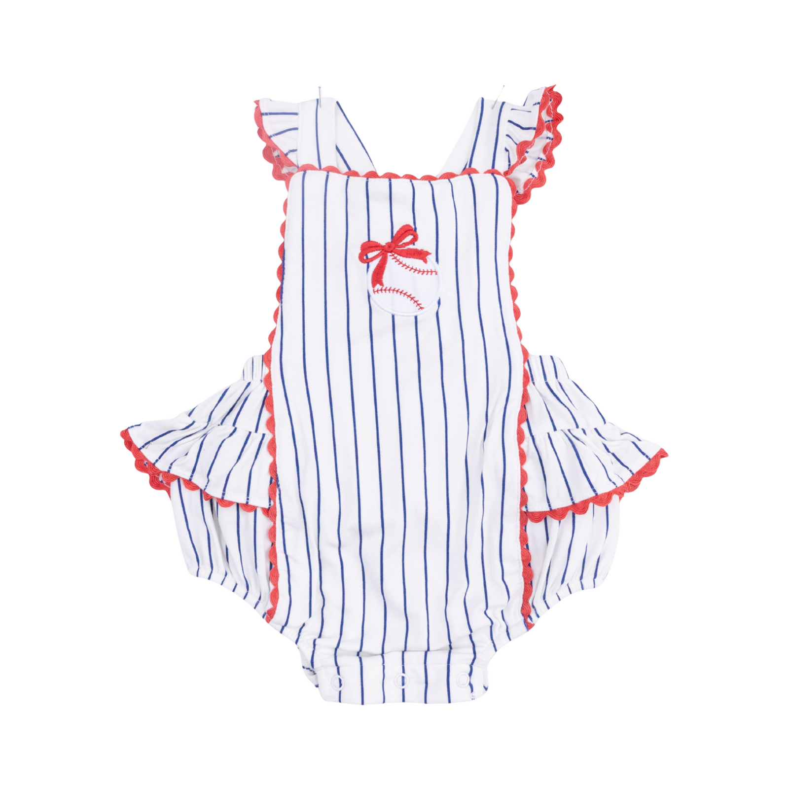 Baseball Stripe Ric Rac Sunsuit