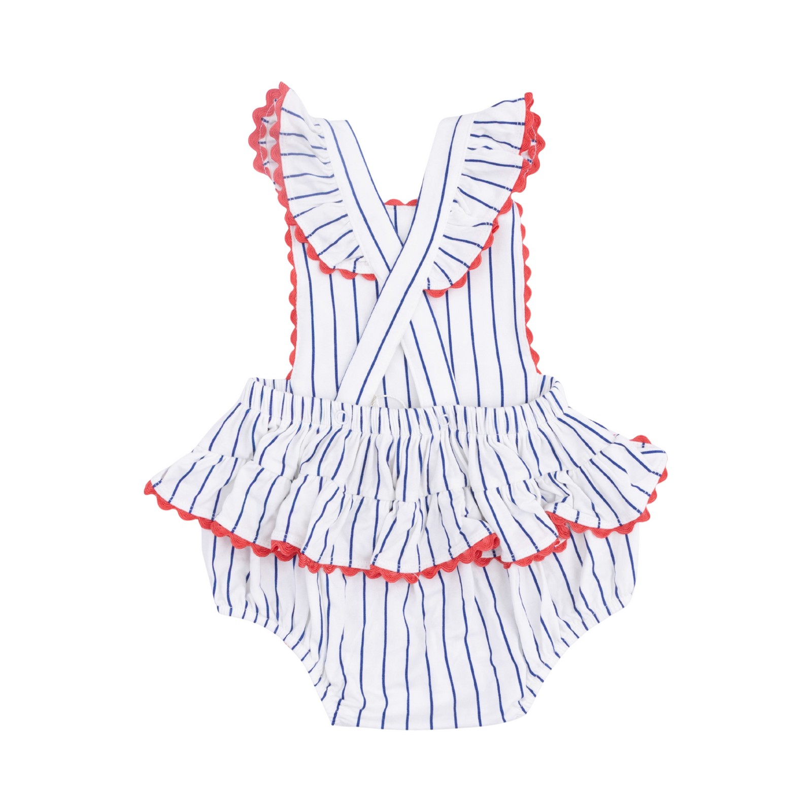Baseball Stripe Ric Rac Sunsuit