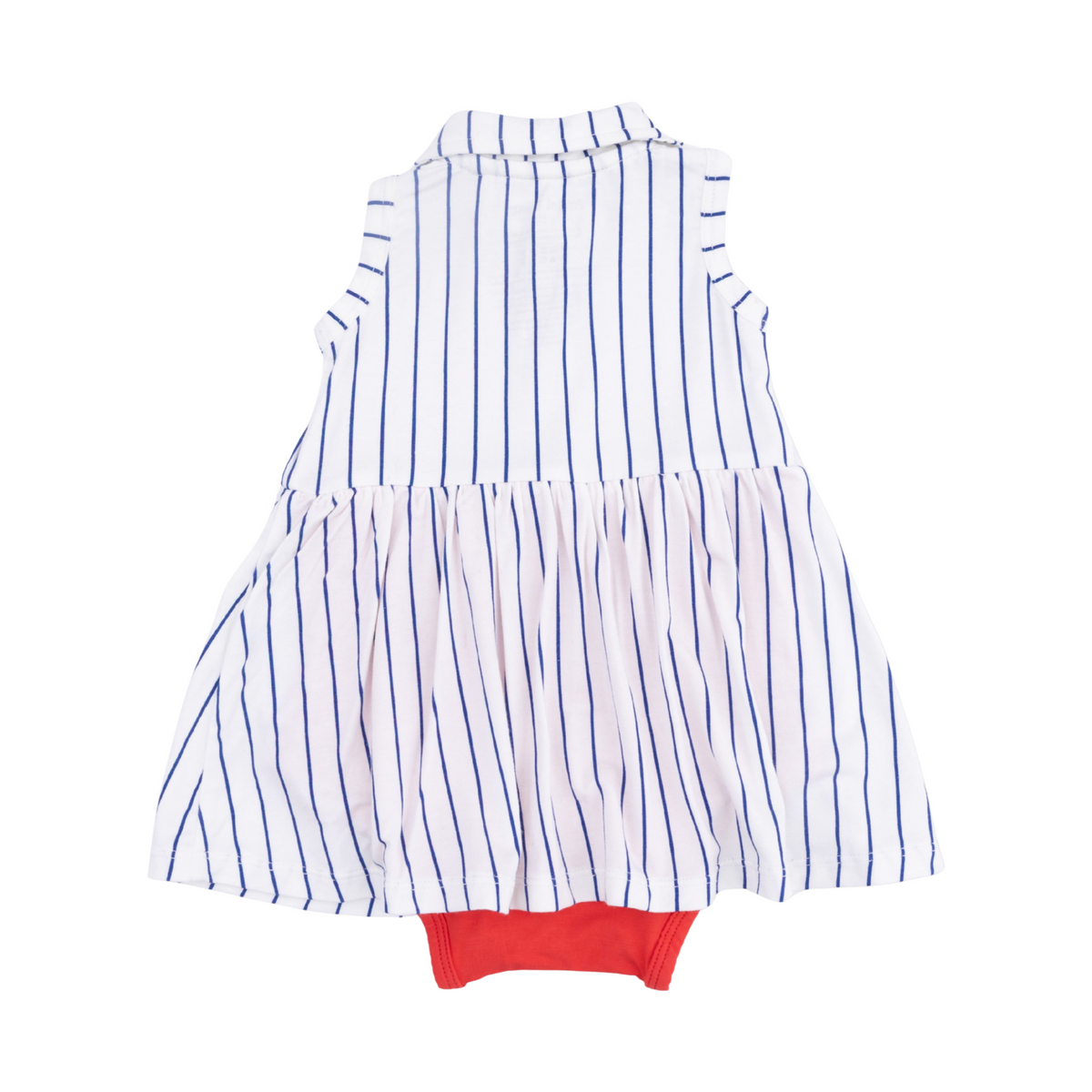 Baseball Stripe Polo Tennis Dress