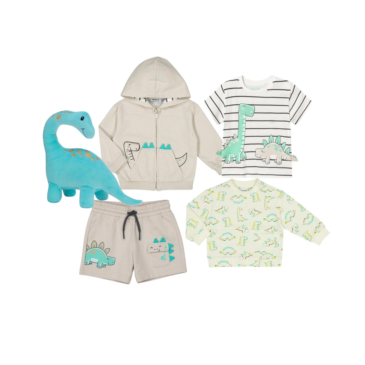 Colorful Dinosaur Print Boys’ Sweatshirt